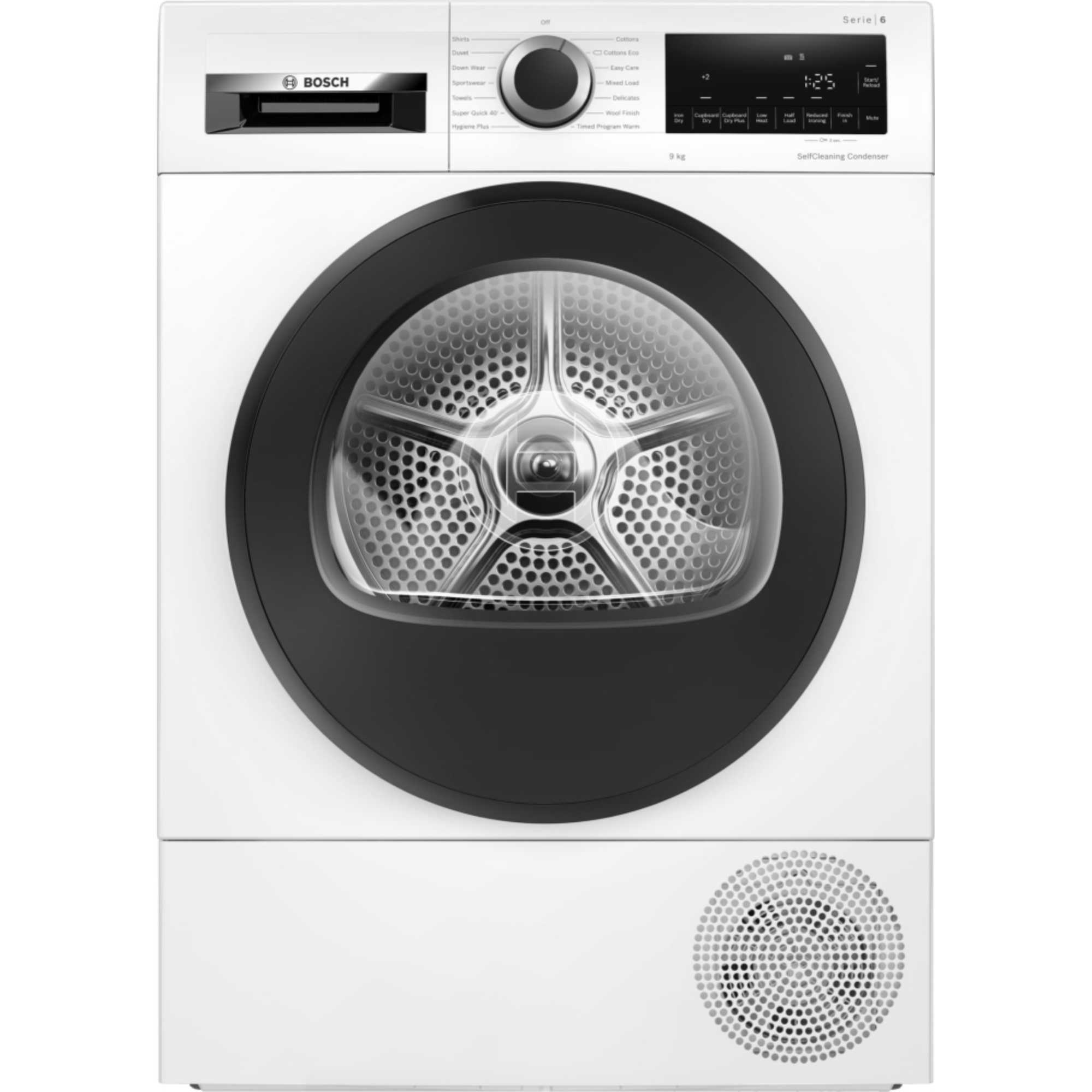 Series 6 WQH246D9GB 9kg Heat Pump Dryer with LED Display - White