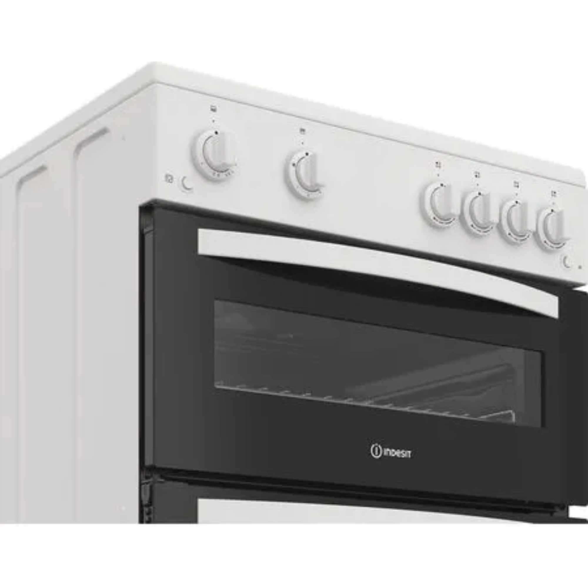IDG6GW 60cm Gas Double Cooker - White