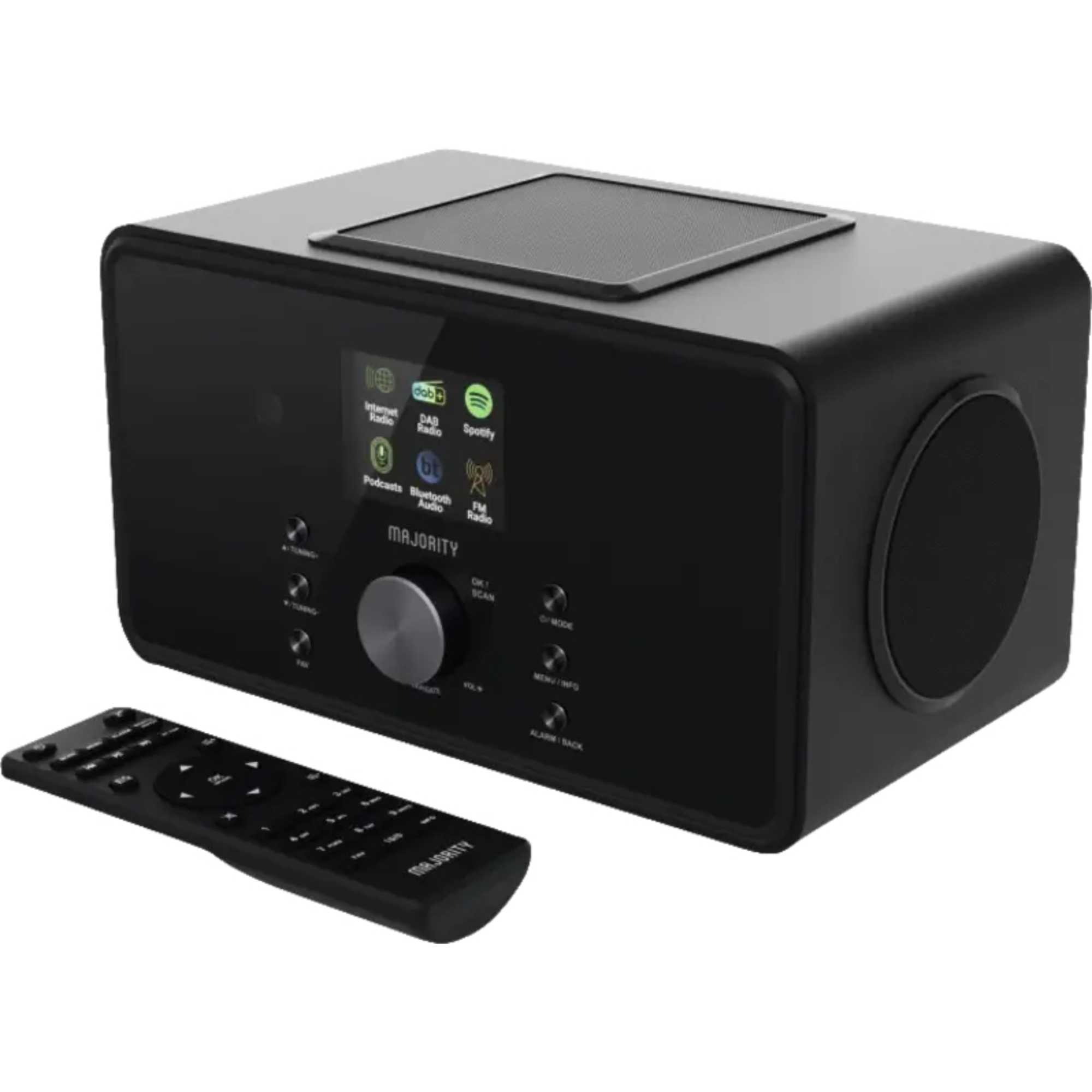 Majority Bard Internet Radio Music System with DAB+/FM and Bluetooth - Black