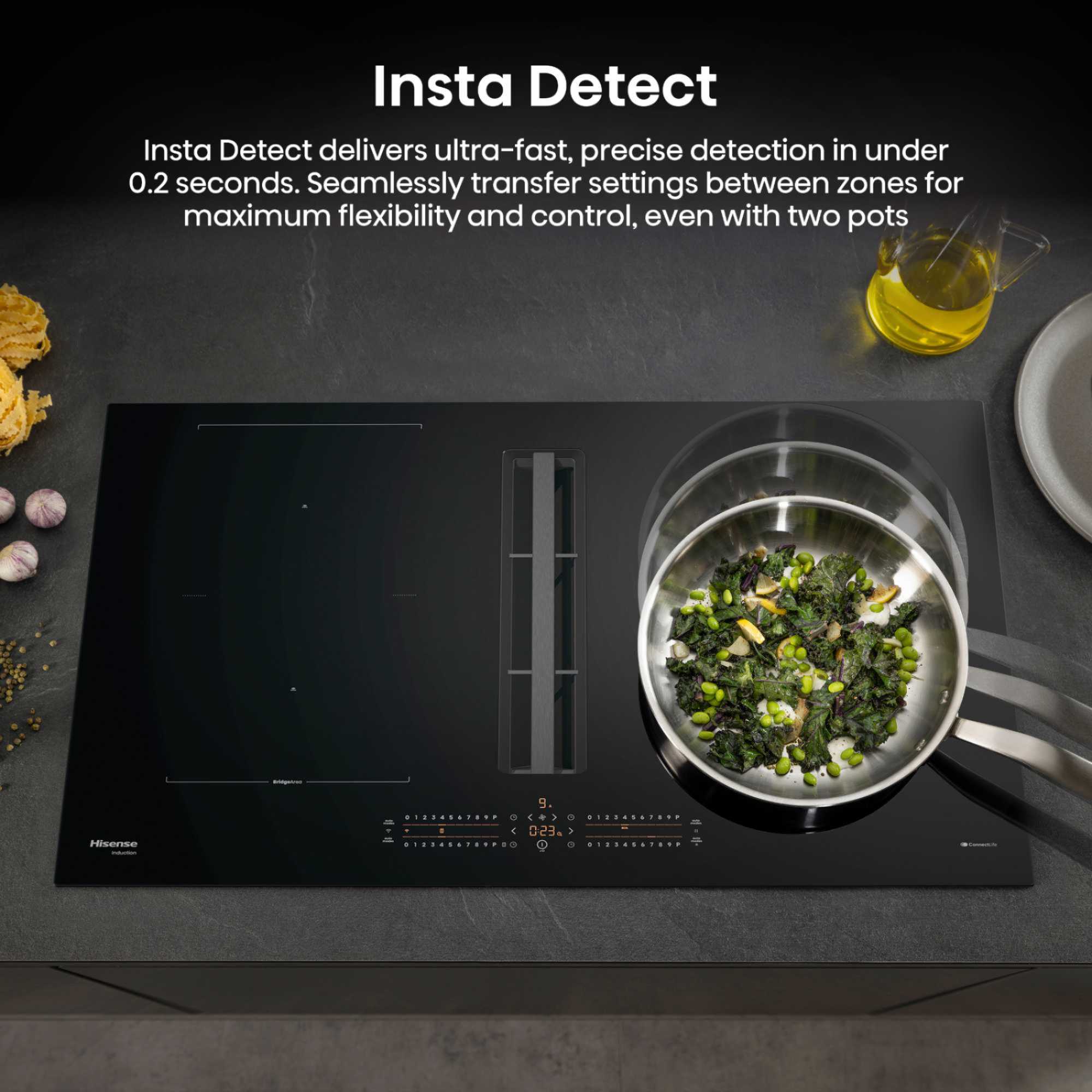 HEH8432BSCWF 83cm 4 Vented Induction Hob