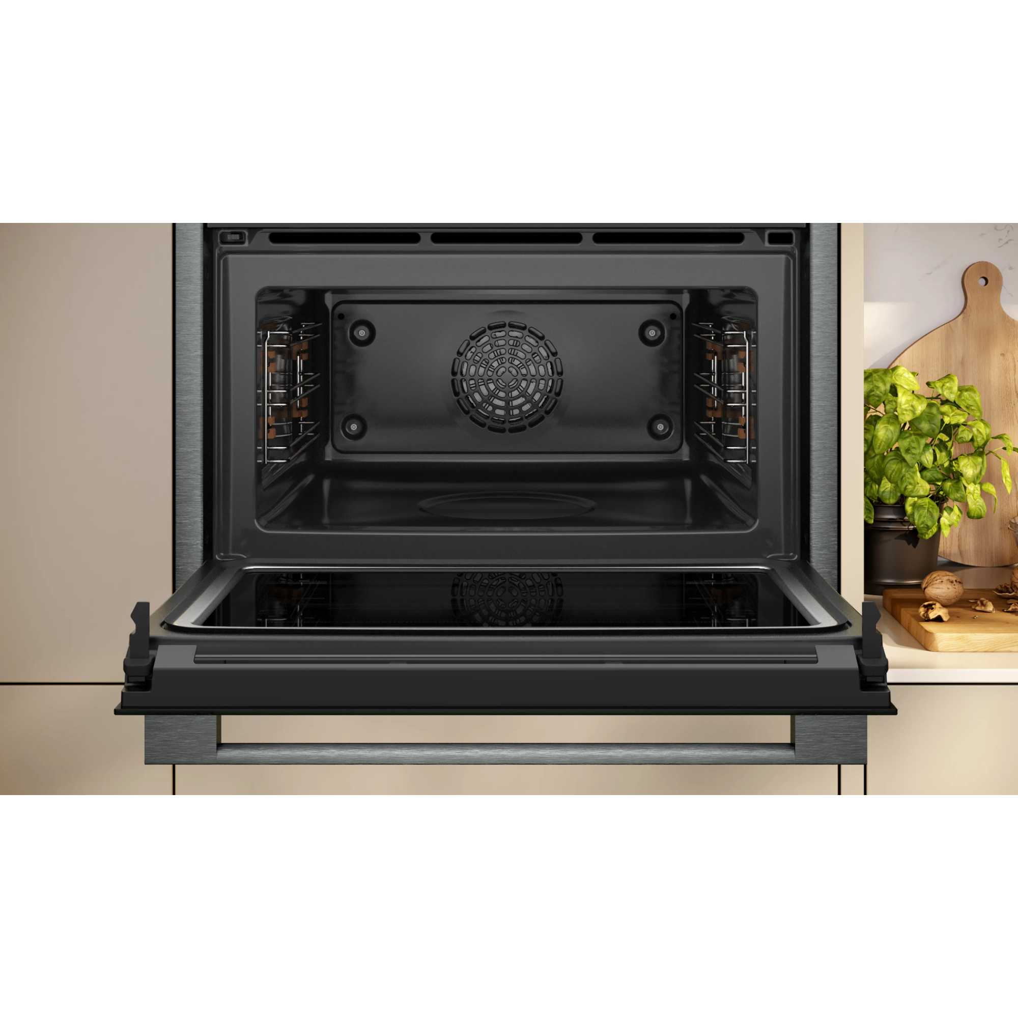 N 70 C24MR21G0B Built-In Compact Smart Single Oven with Microwave Function - Graphite Grey