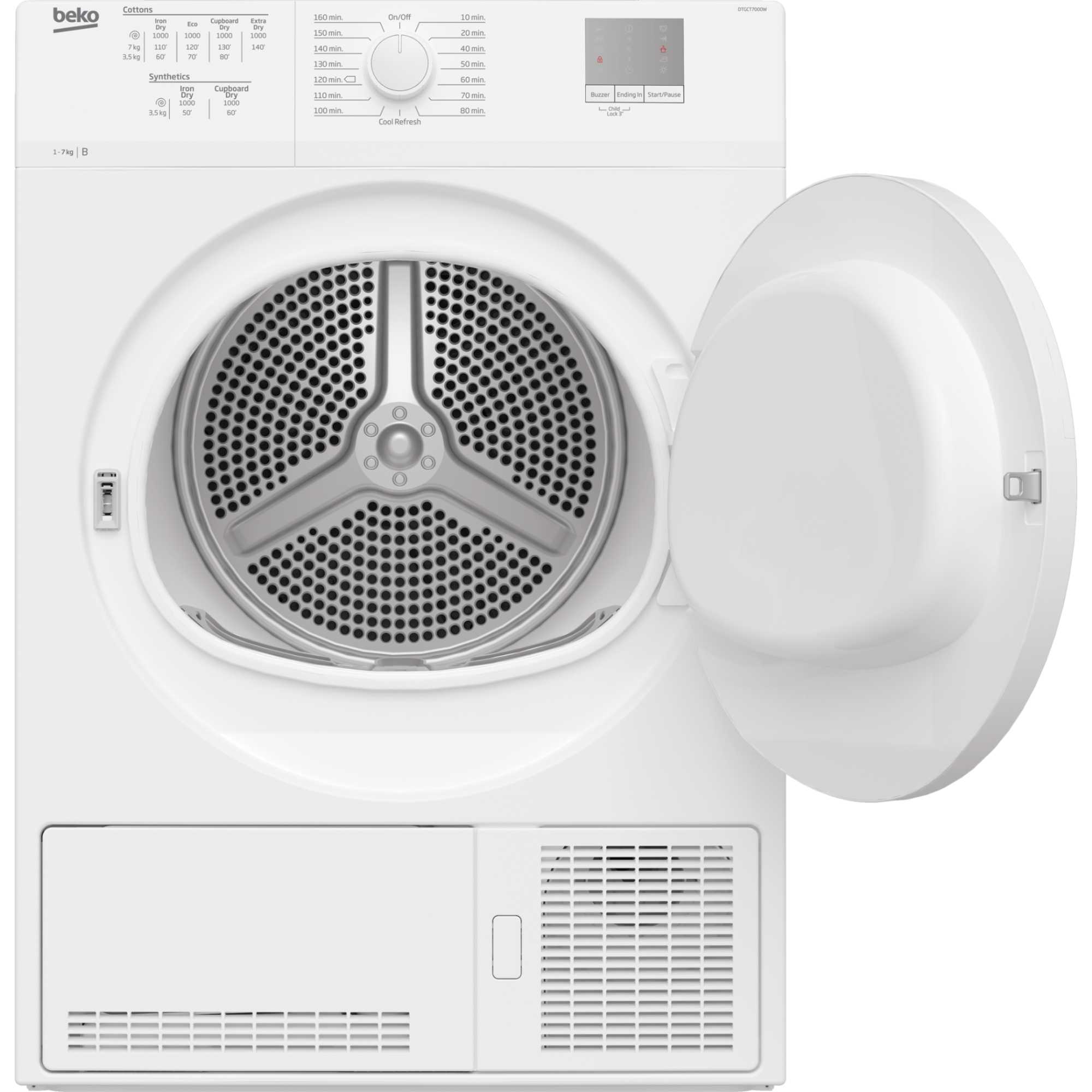 DTGCT7000W 7kg Condenser Tumble Dryer - White