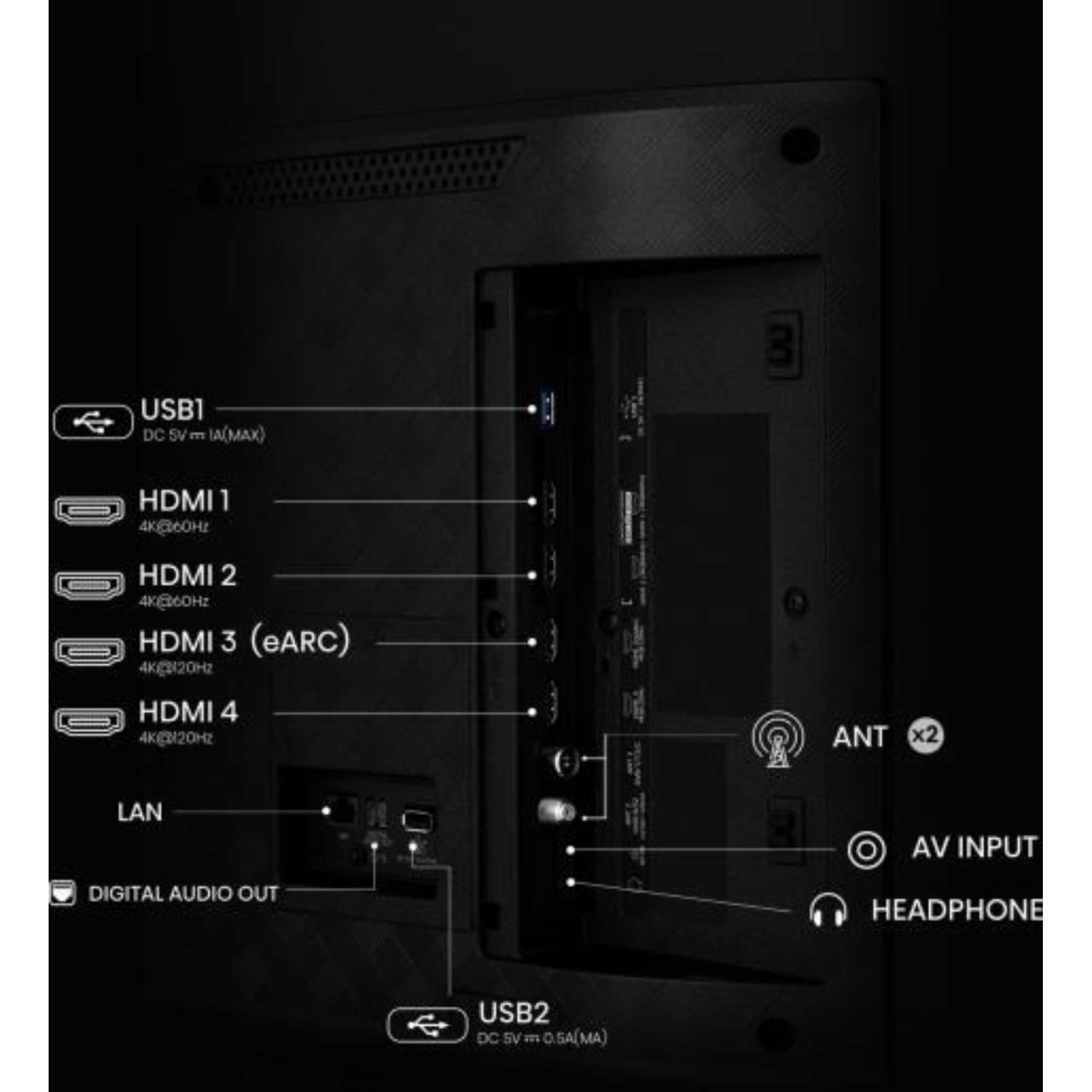 A85Q 55" 4K Ultra HD OLED Freely AI Smart TV 55A85QTUK