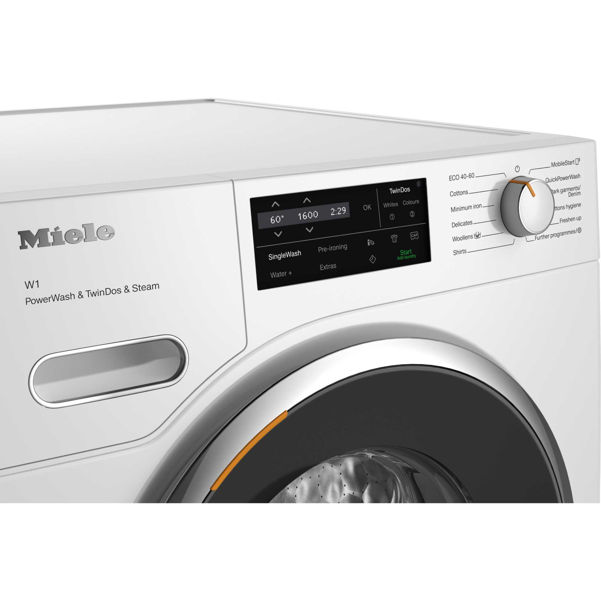 W1 PWash&TDos&Steam 9kg 1600rpm Washing Machine - WWJ880 WCS