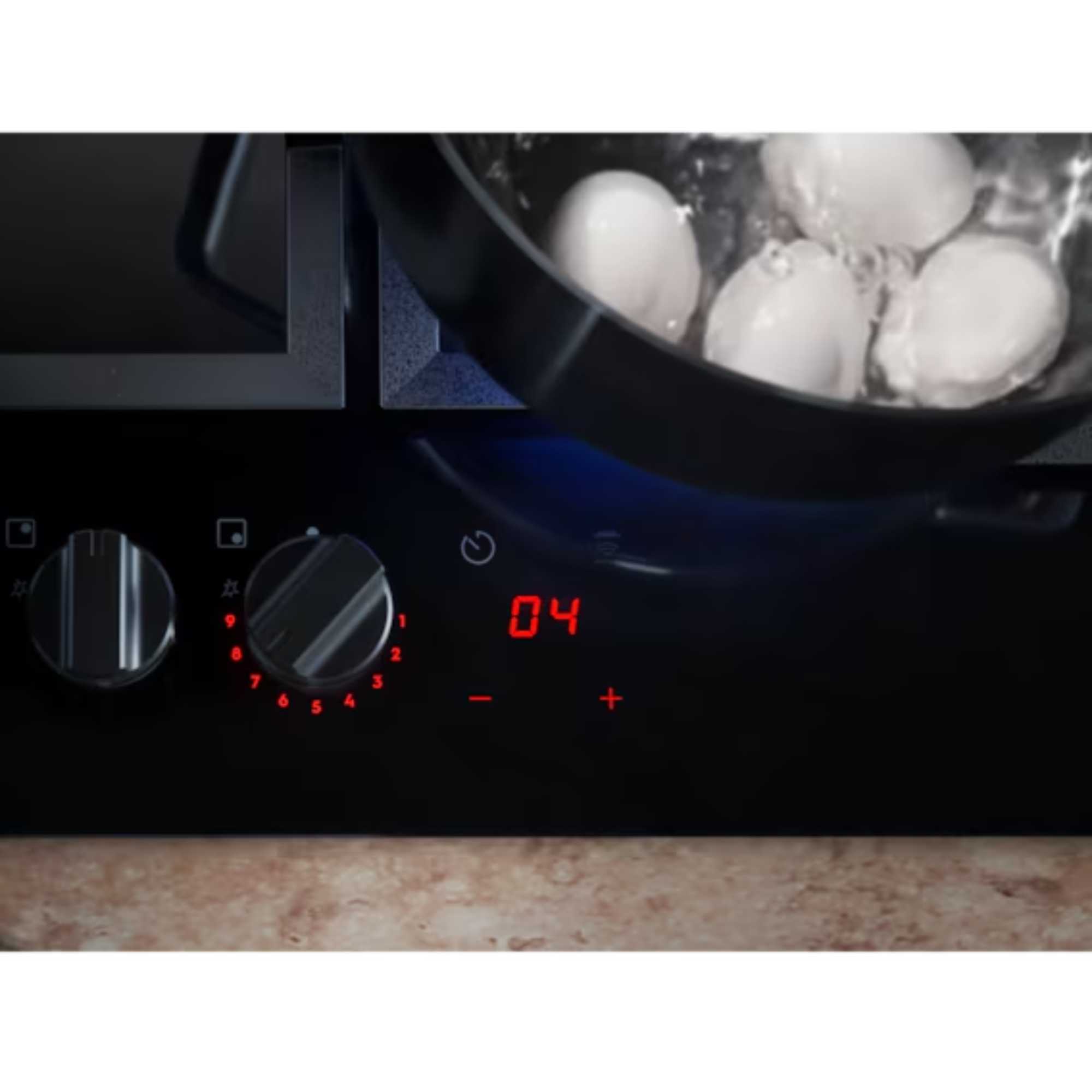 8000 Flamelight HKB64341NL Gas on Glass Hob 60cm - Black