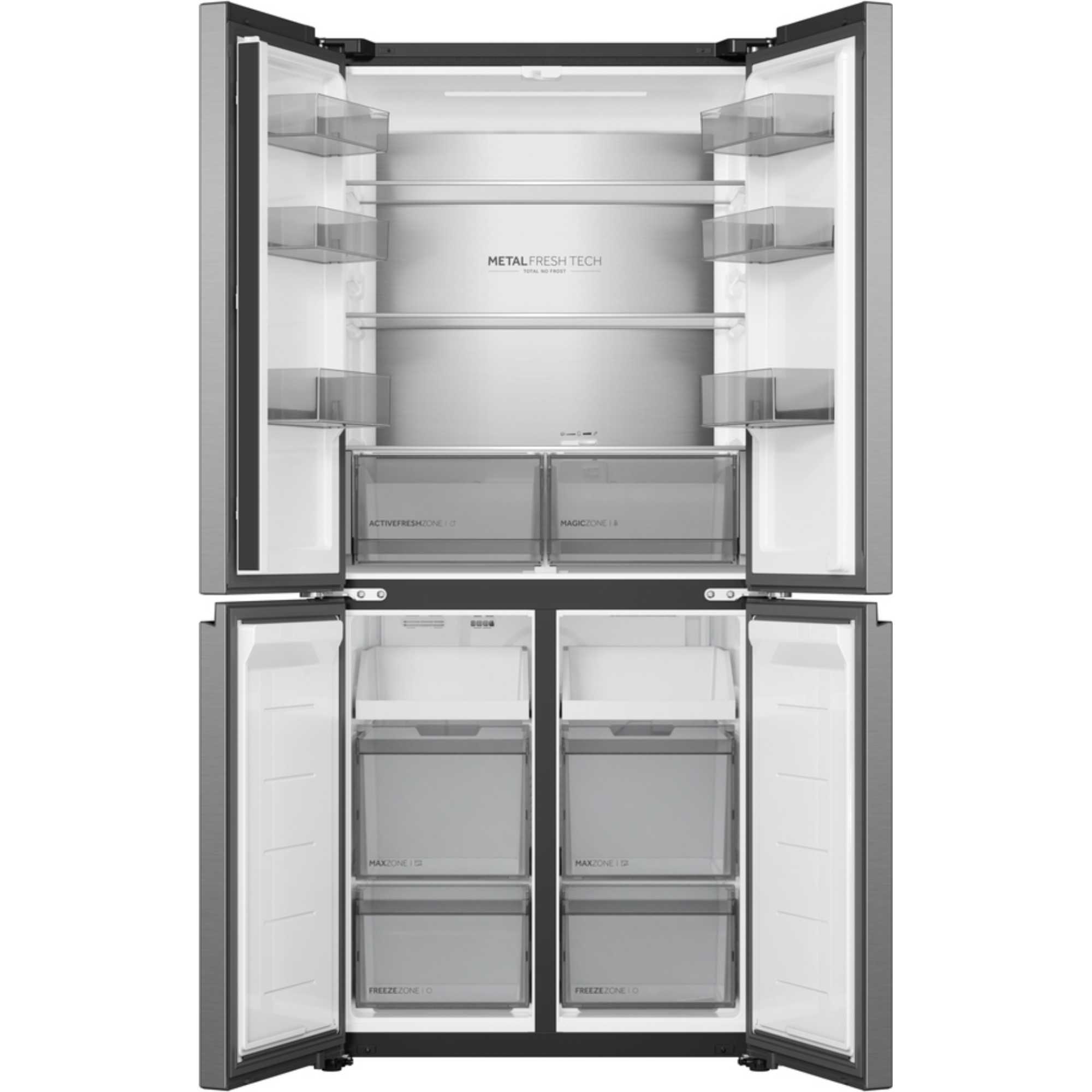 American Style Fridge Freezer 60/40 NoFrost - Silver - HCR58S18DNMM