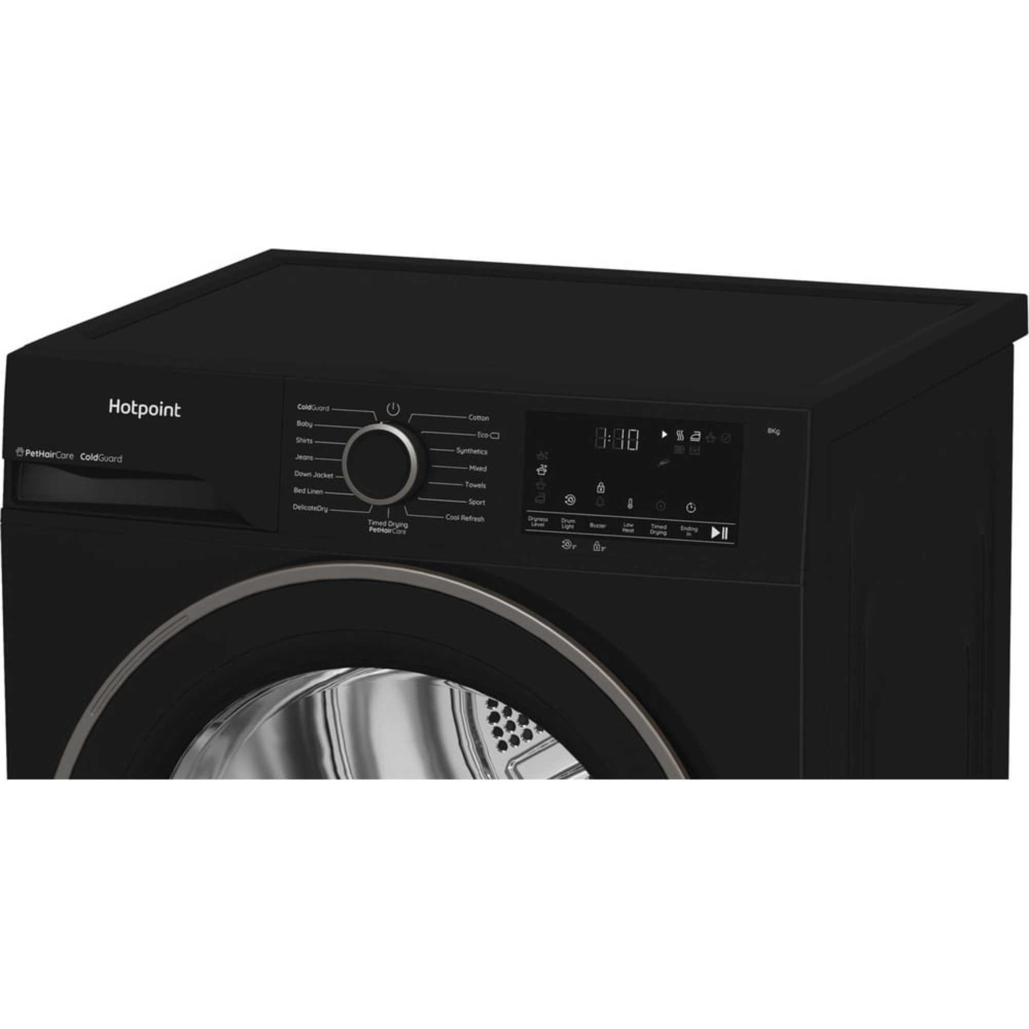 C HSD 82M BB UK 8kg Heat Pump Tumble Dryer with PetHairCare - Black