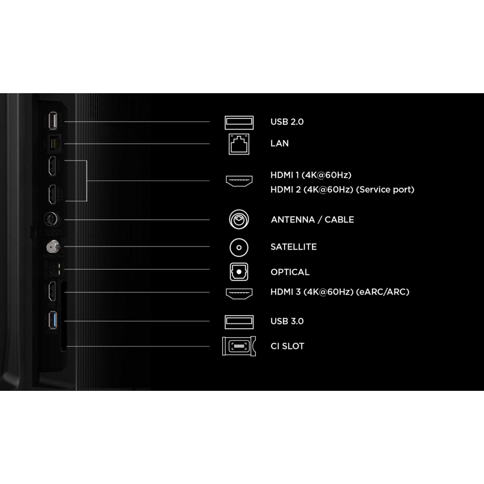 P7L 43" 4K Smart QLED Google AI TV - 43P7L-UK