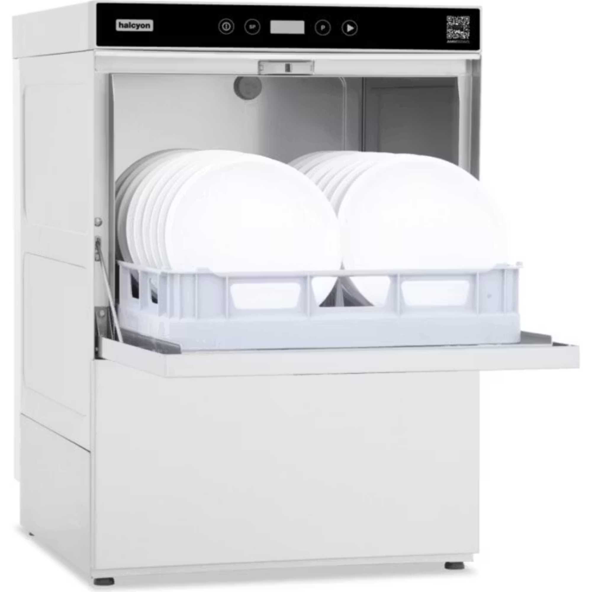 AMH550WS 16 Place Settings Tank Glasswasher Dishwasher - White
