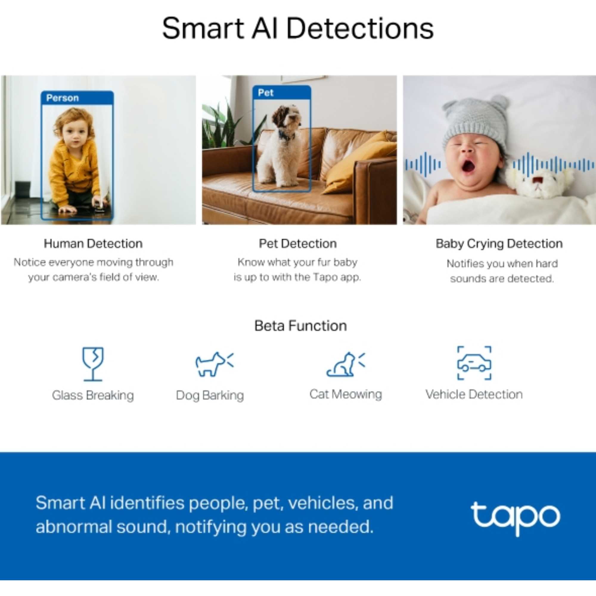 Tapo C220 Pan & Tilt AI Home Security Wi-Fi Camera