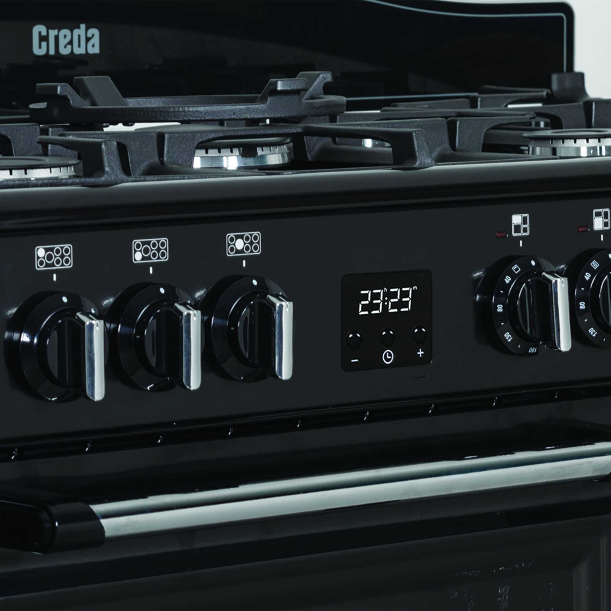 C100RCDFT 1000mm Dual Fuel Range Cooker with Wok Burner - Black