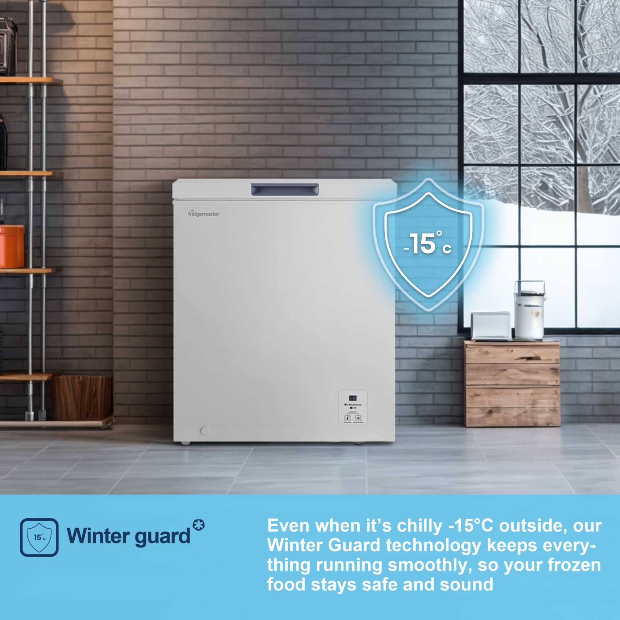 MCF142E Chest Freezer with Winter Guard Technology