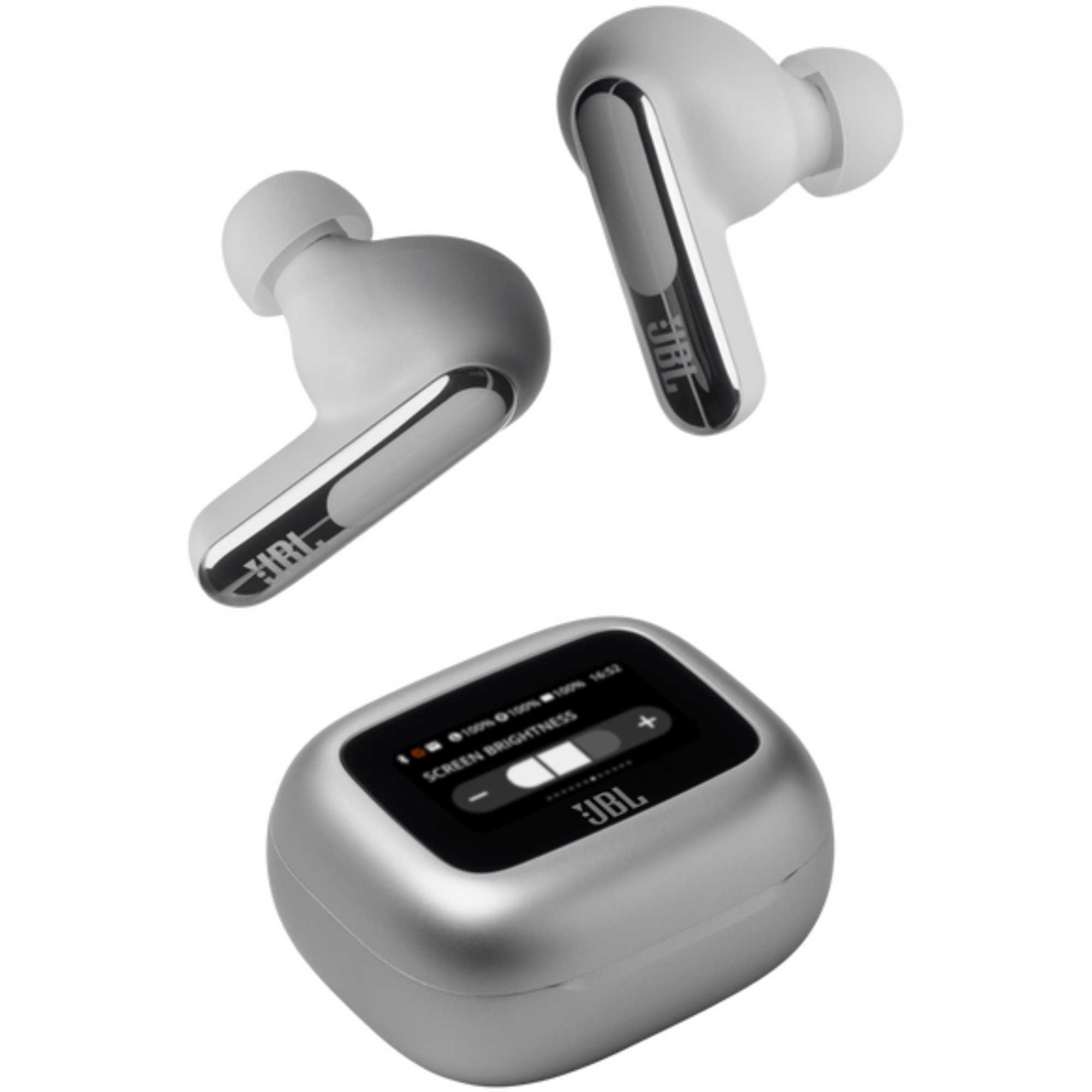 Live Beam 3 In-Ear Headphones Noise Cancelling with Smart Case - Silver