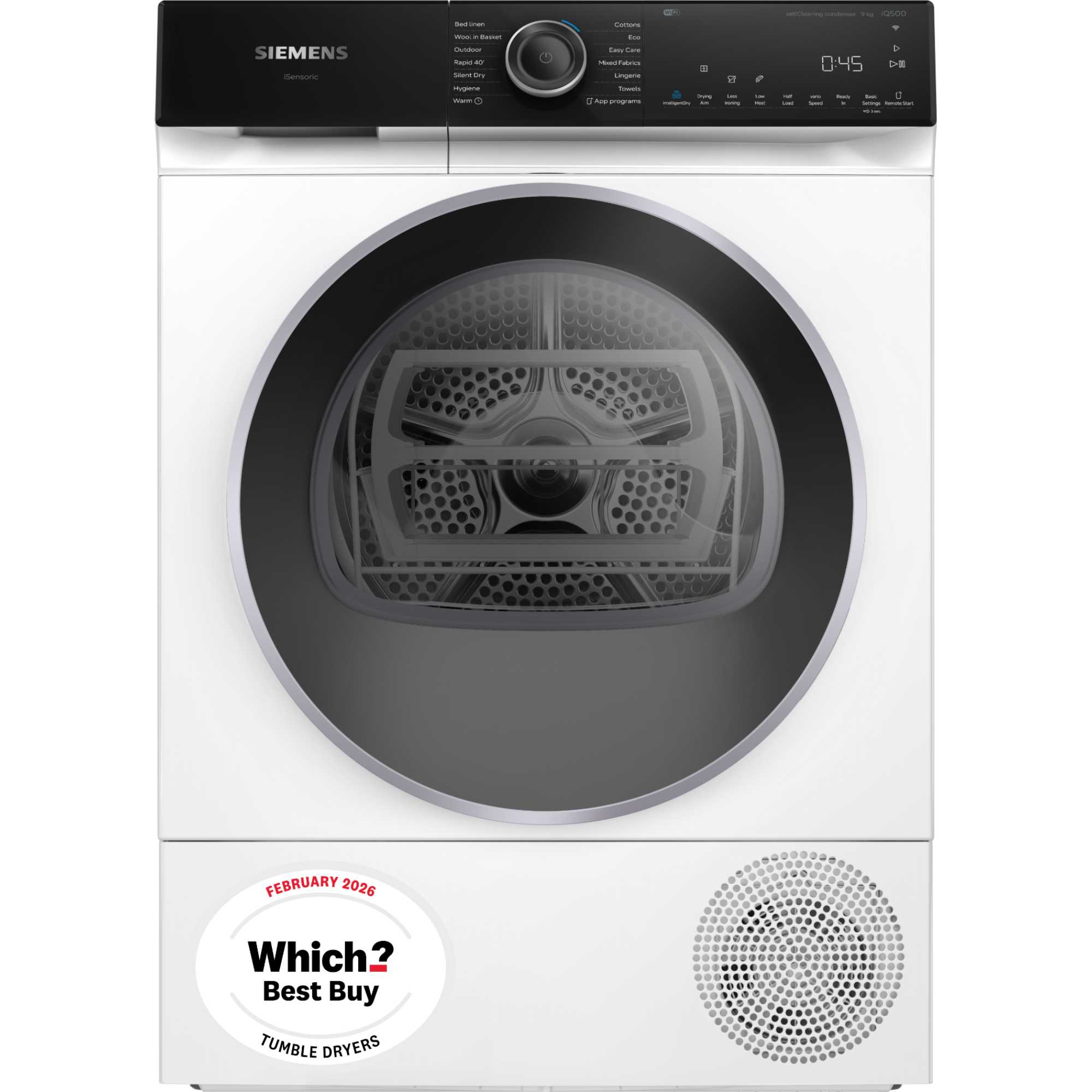 iQ500 9kg Heat Pump Tumble Dryer - WQ46H2D9GB