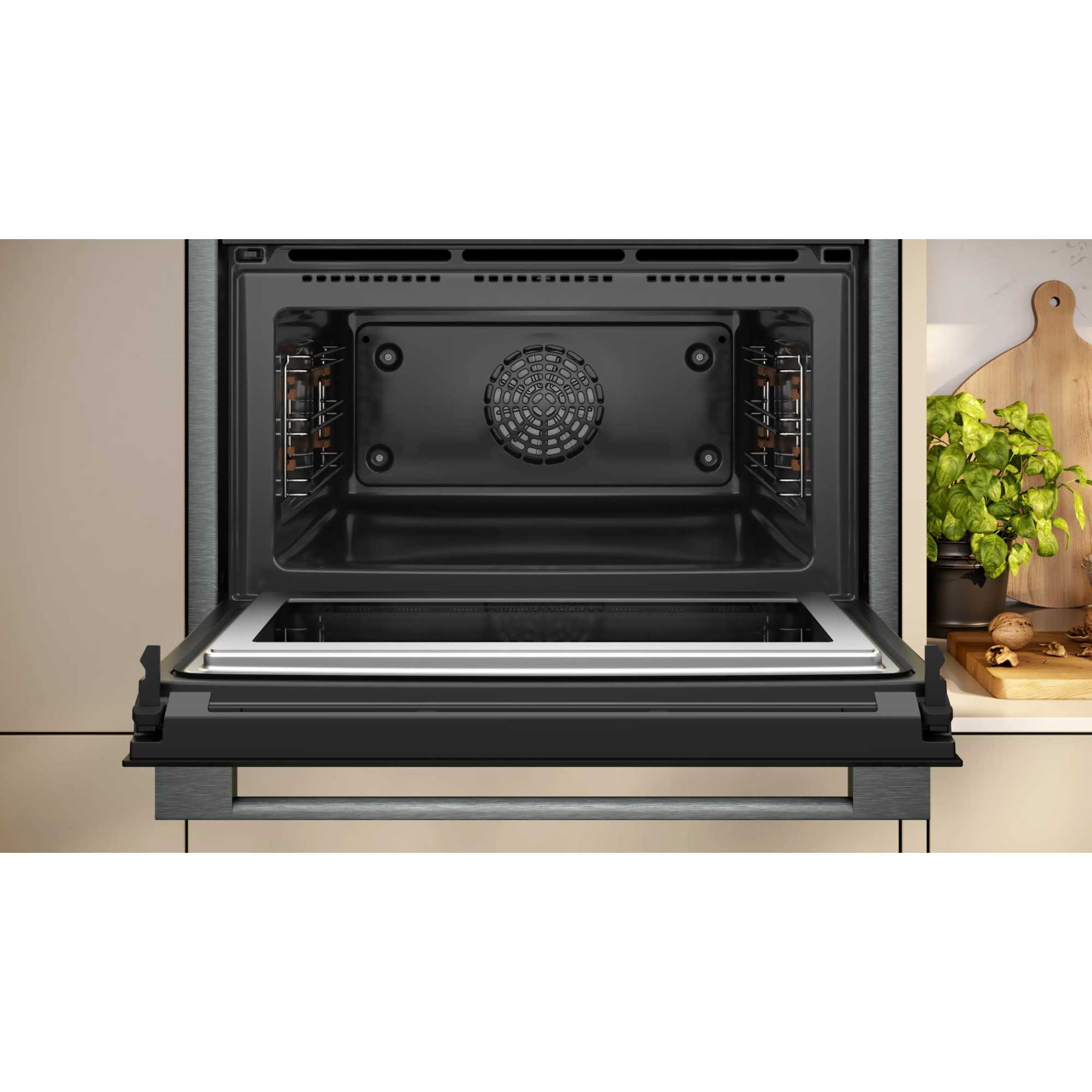 N 90 C24MS71G0B Built-In Compact Smart Sinlge Oven with Microwave Function - Graphite Grey