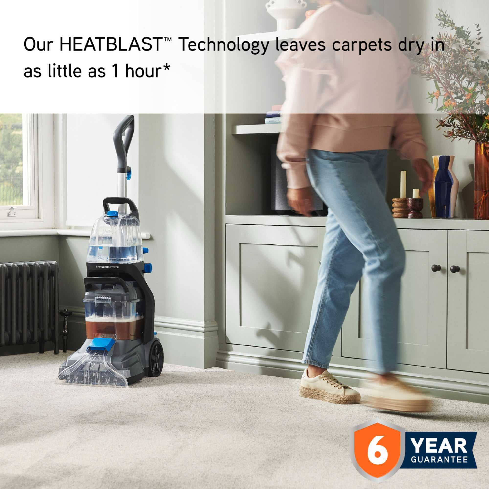 CDCW-SSXS SpinScrub Power Carpet Cleaner - Grey & Blue