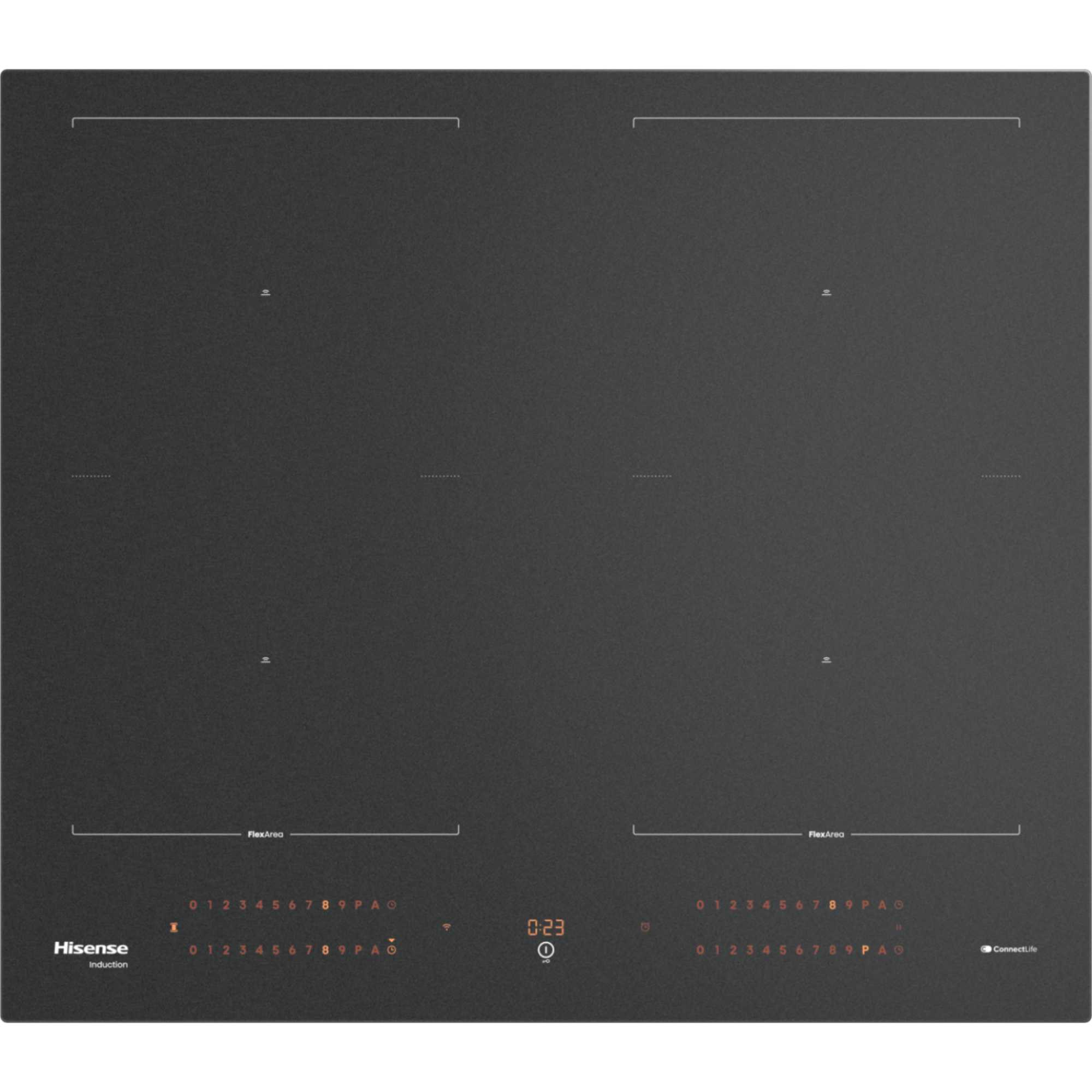 HI6443SRWF Hi8 60cm 4 Zone Induction Hob - Matt Black