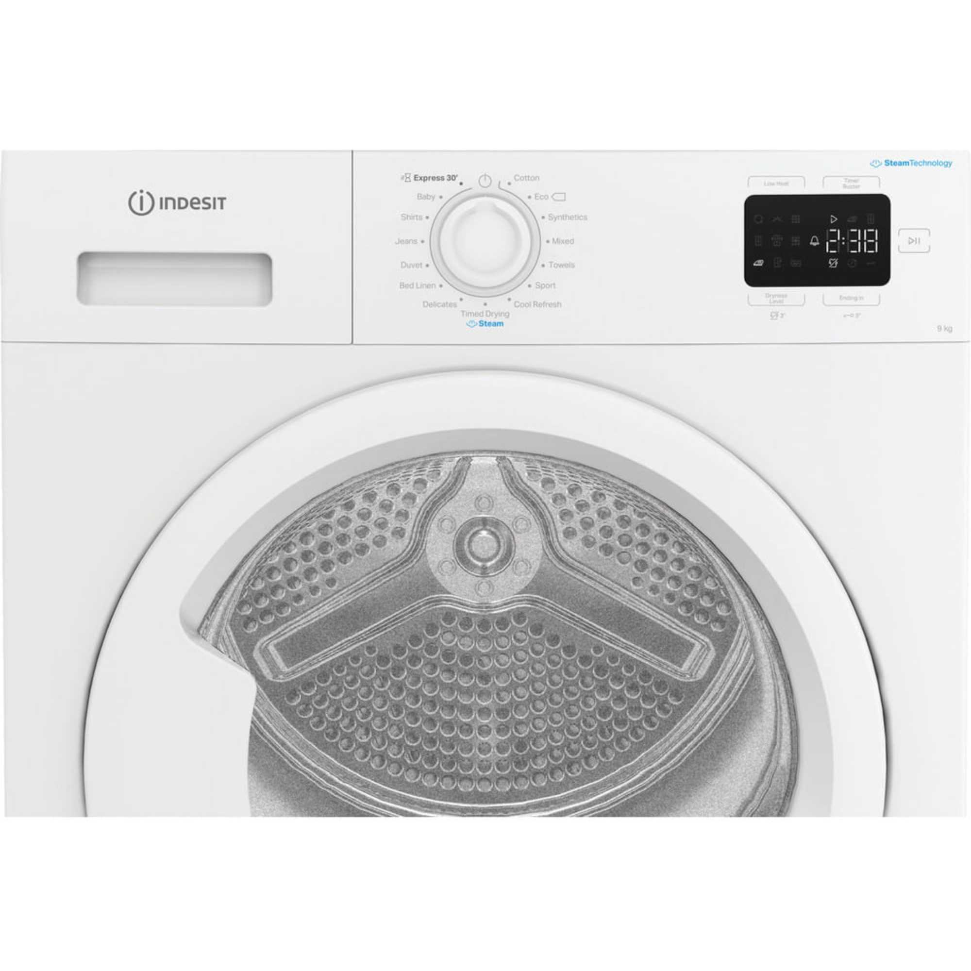 C YD 92D WW UK 9kg Heat Pump Tumble Dryer with Steam Technology - White