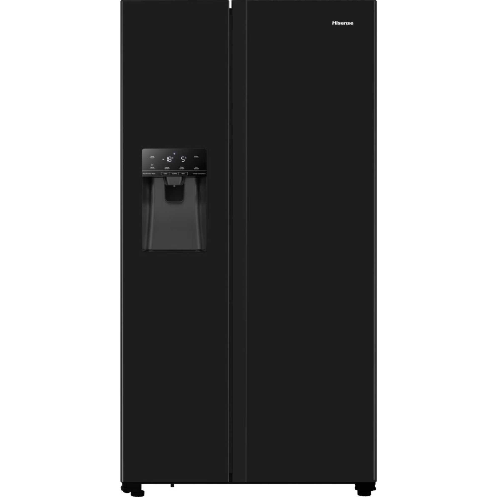 RS694N4TBE Total No Frost American Style Fridge Freezer - Black