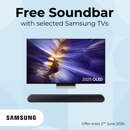 Samsung free soundbar with selected TVs