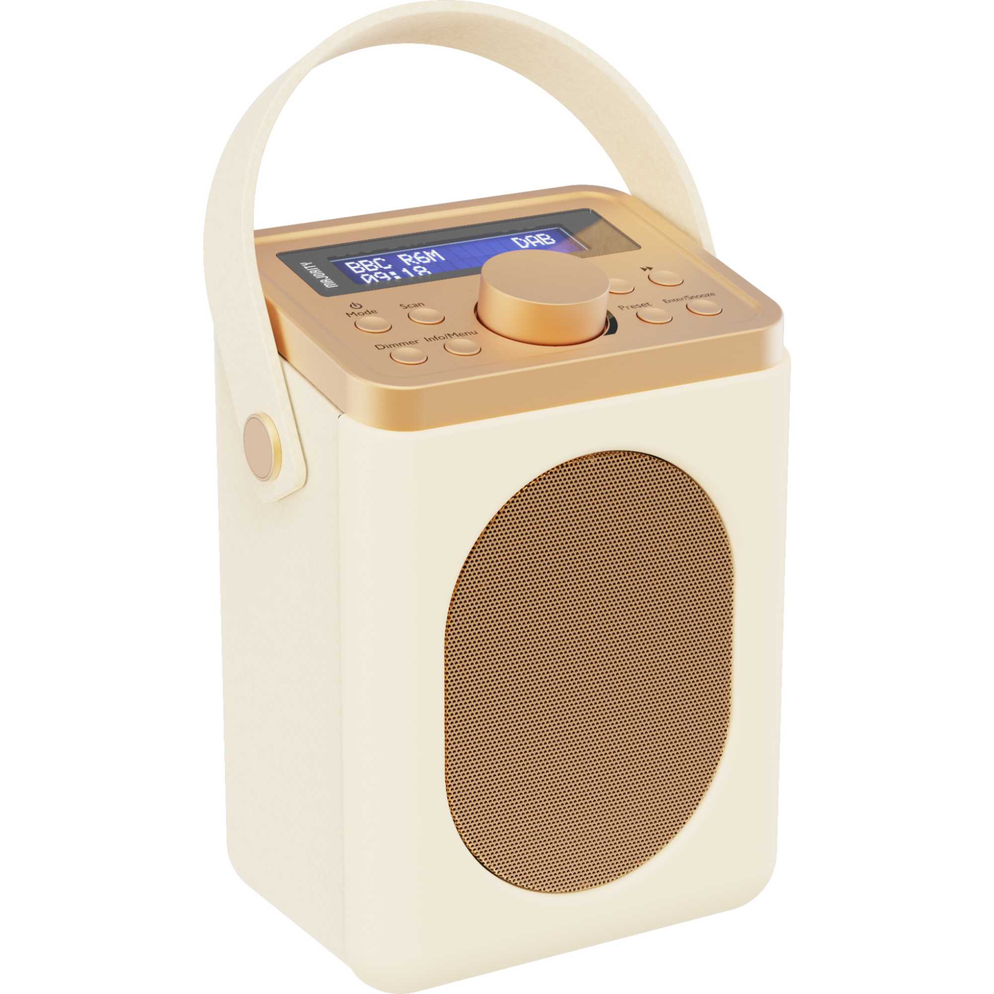 Little Shelford Dab Radio Portable Analog & Digital - Cream