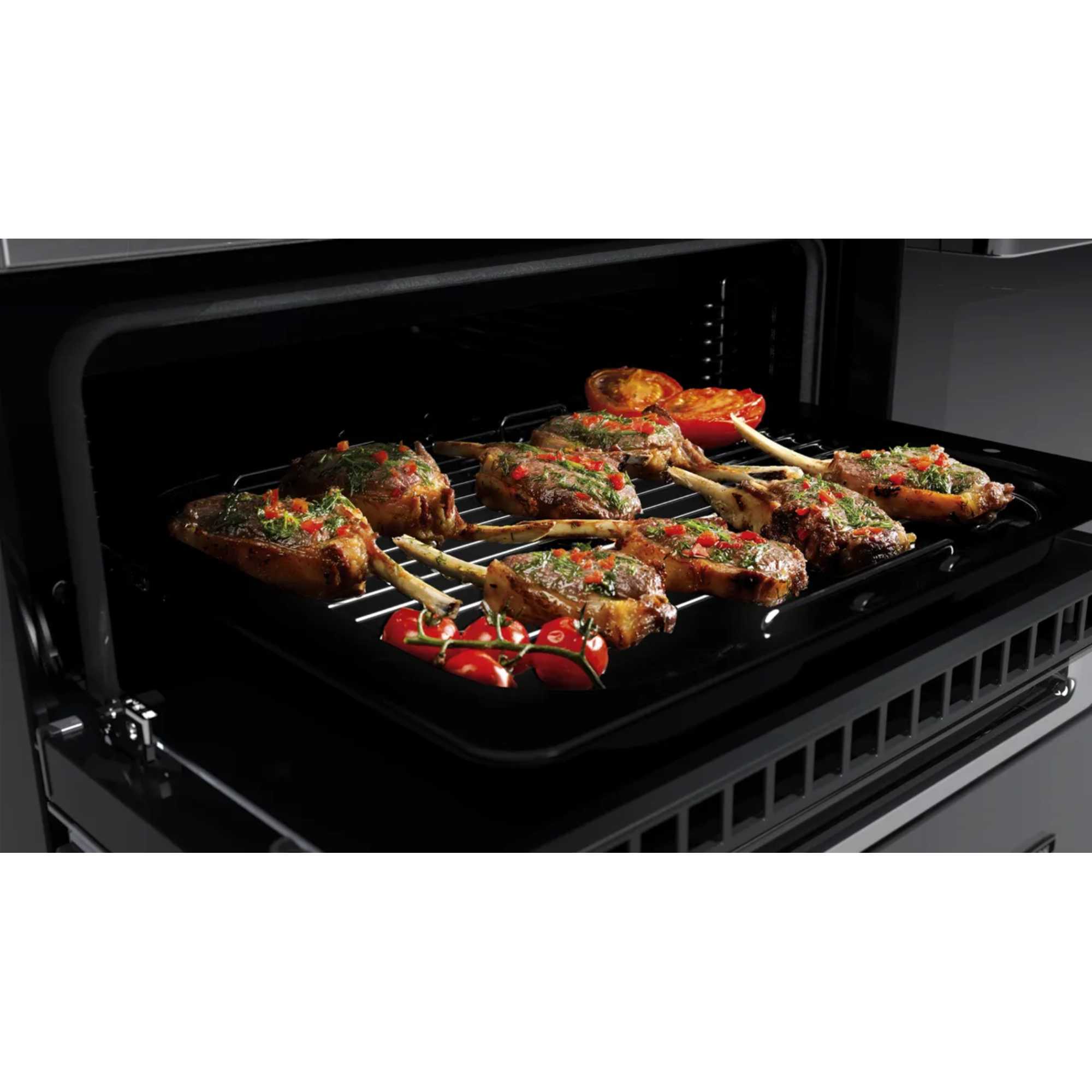 EDDL90EIGBLK/CM1 90 cm Electric Induction Range Cooker - Black & Chrome