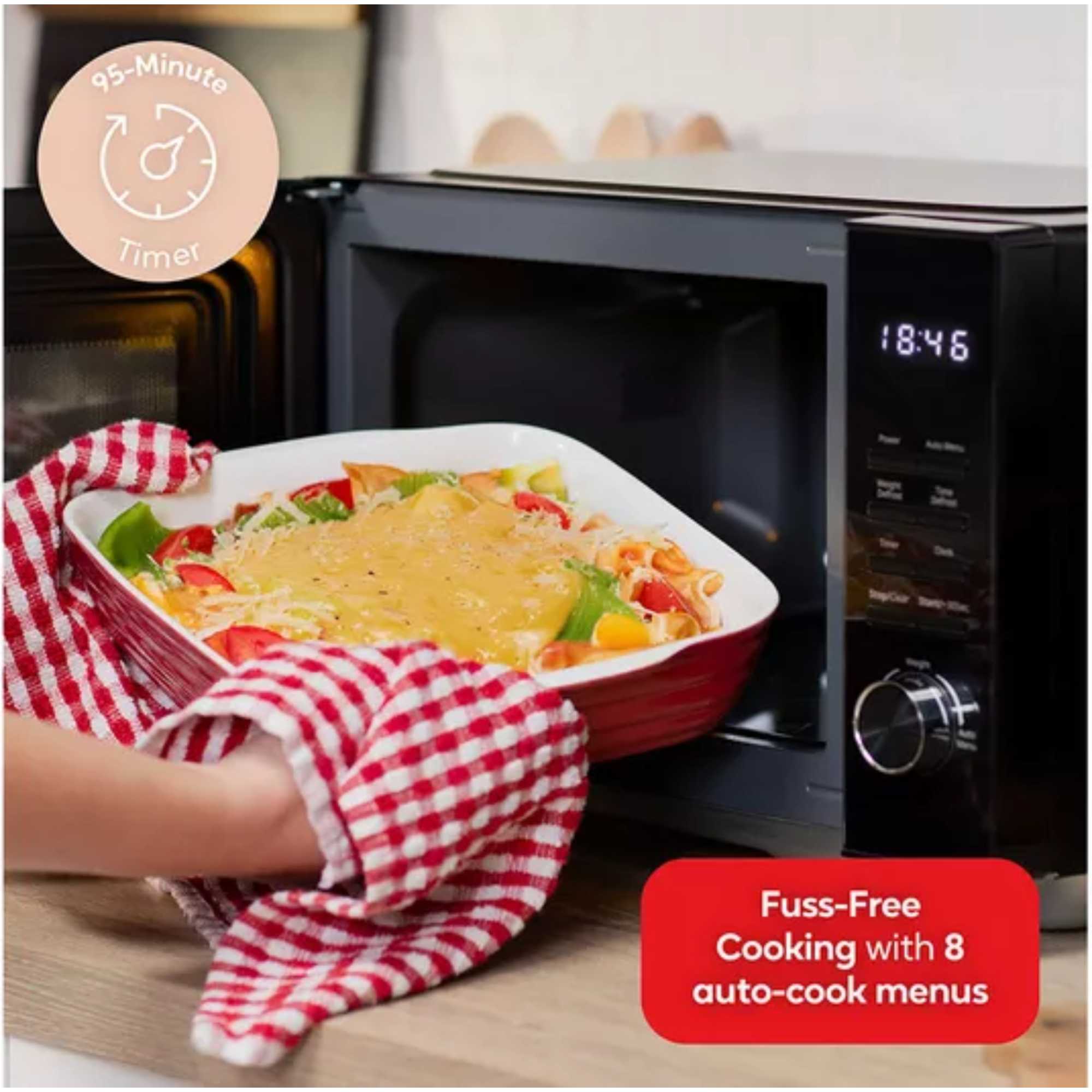 RHFM2365B 800W 23 Litre Solo Microwave - Black