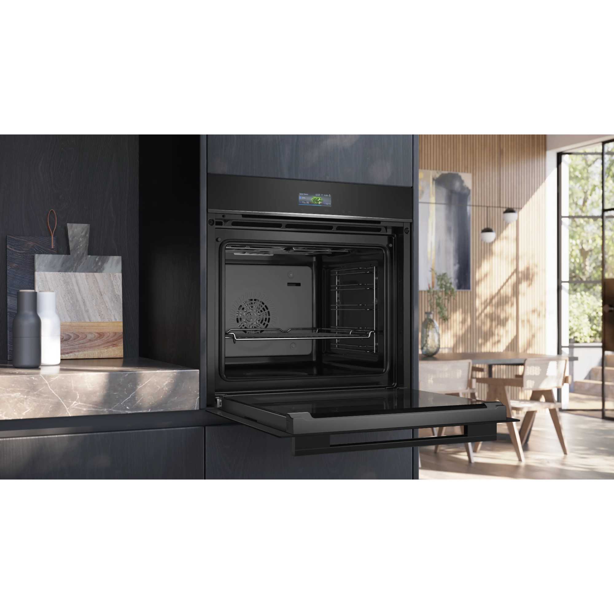 HB732G1B1B iQ700 Built-in Electric Oven with ecoClean - Black