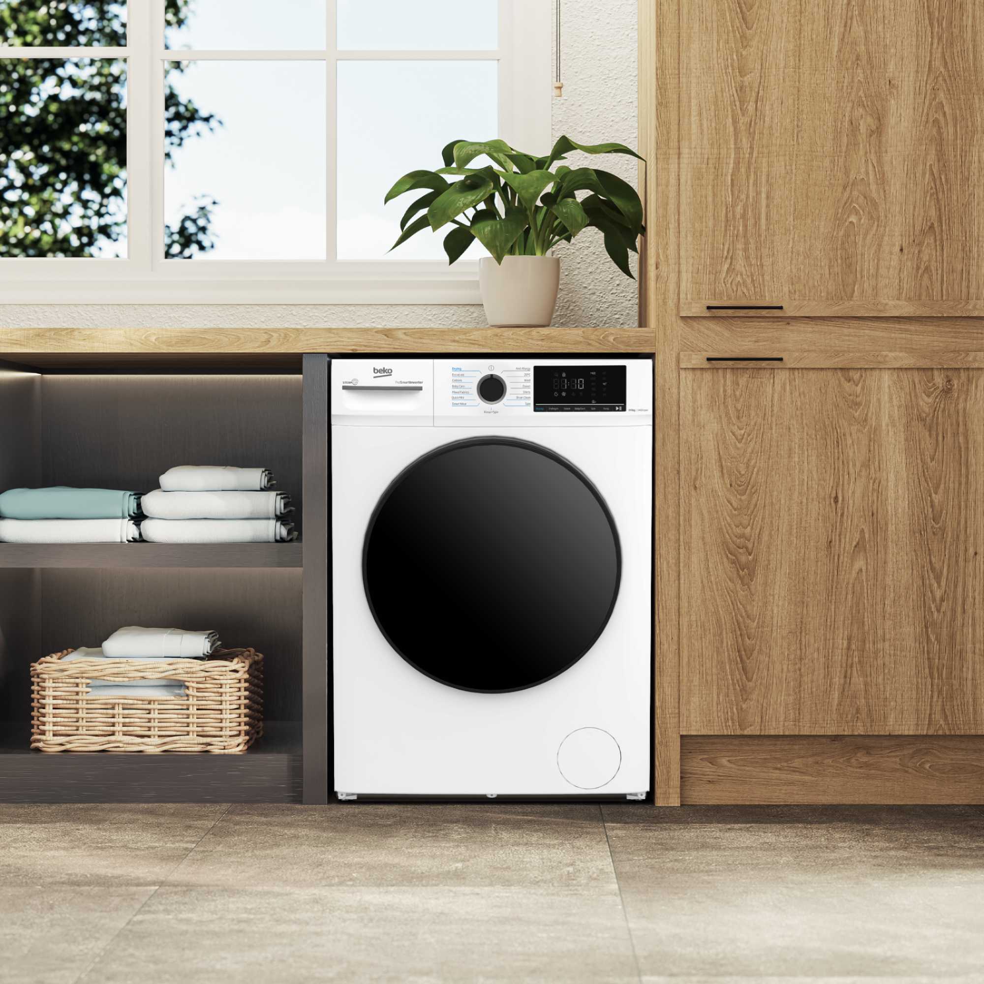 BMM5DFO5741W 7kg Wash 5kg Dry Washer Dryer with SteamCure - White