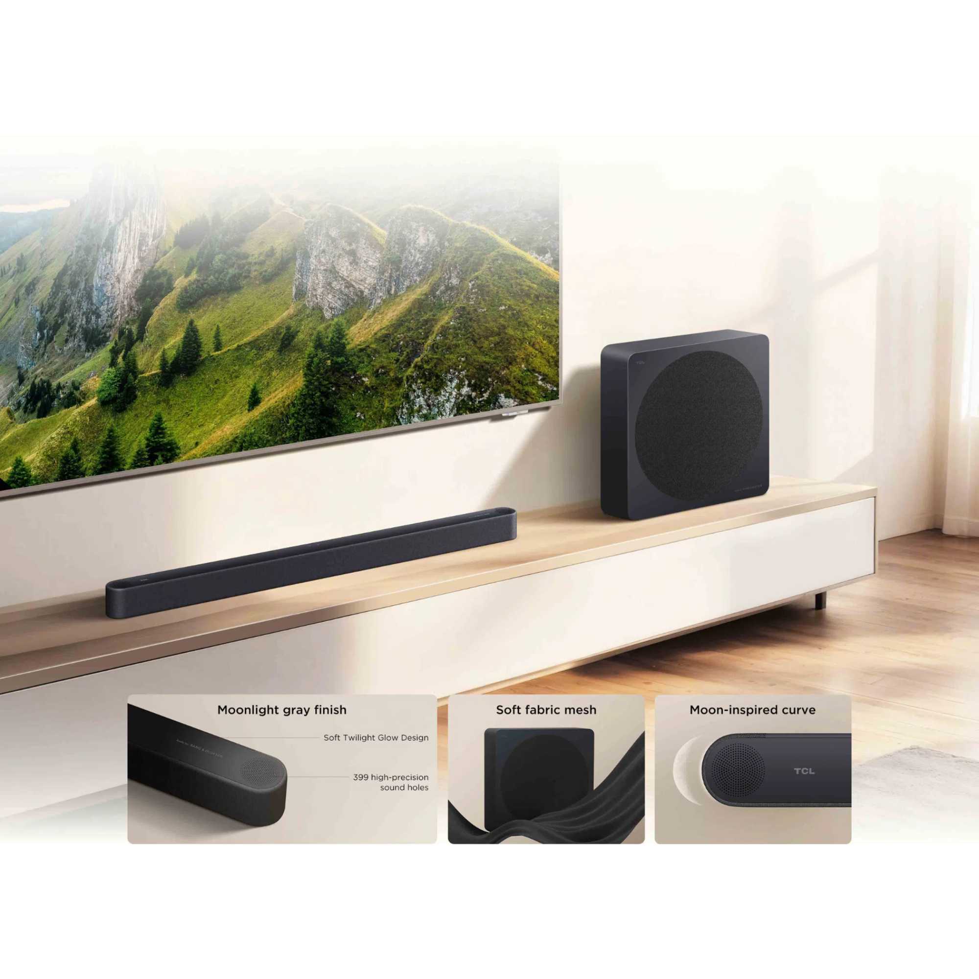 A65K Design Series Soundbar with Wireless Subwoofer - Black