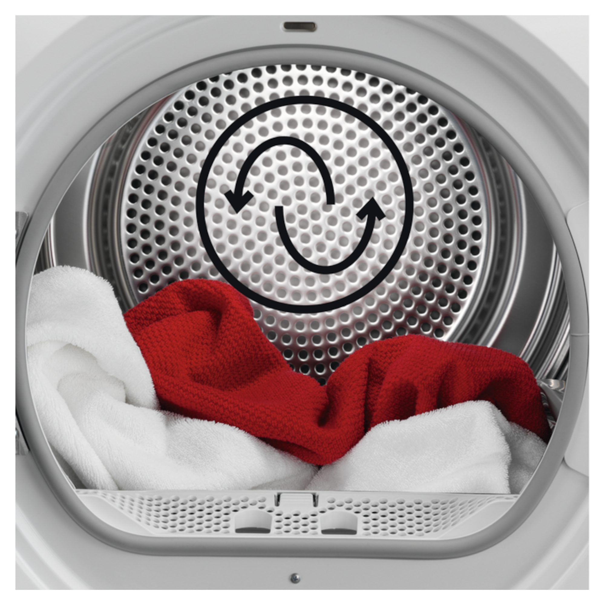 T6DBG721N Condenser Tumble Dryer with 7Kg Capacity and Delay in White