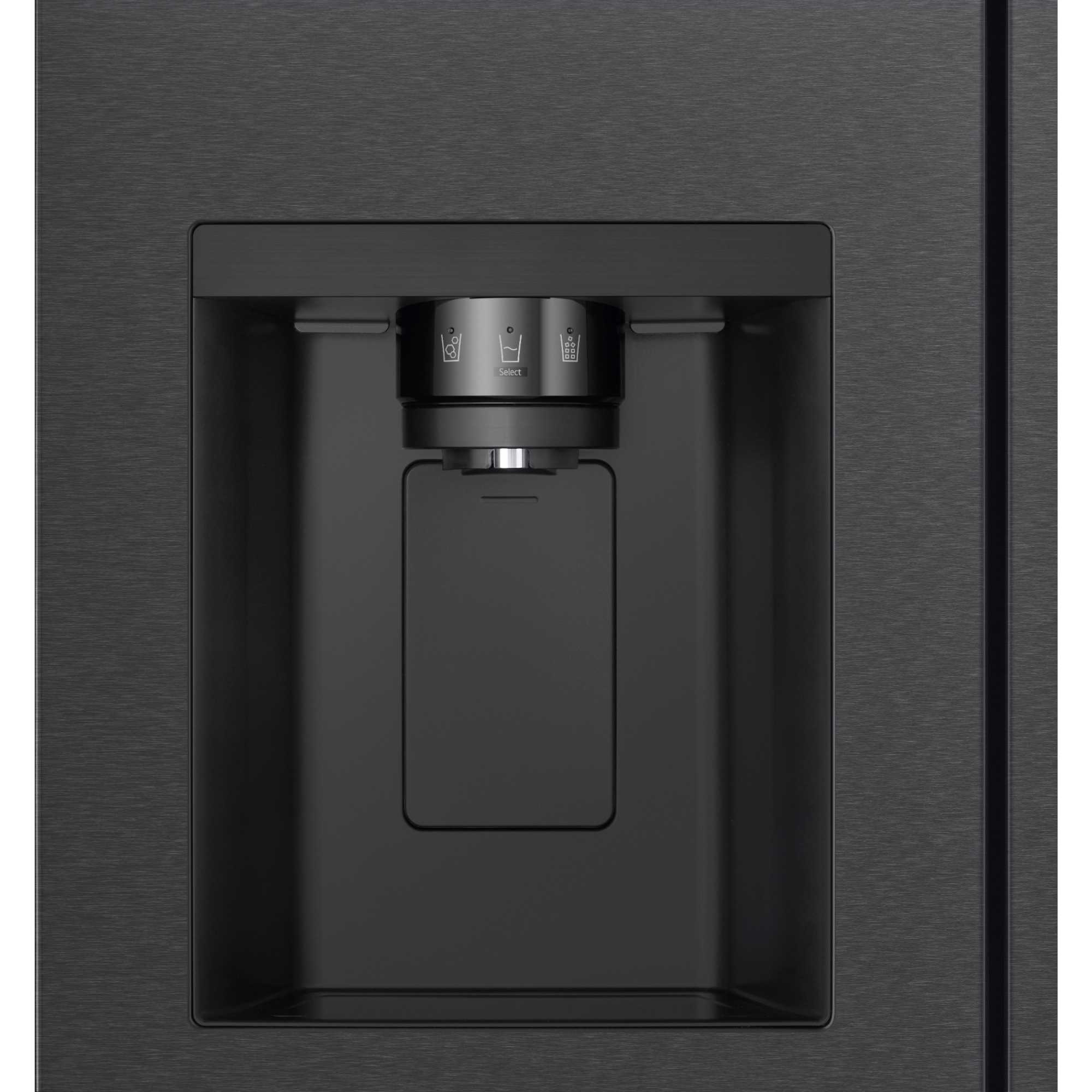 GSLC41EPPE 641L American Style Fridge Freezer - Matte Black