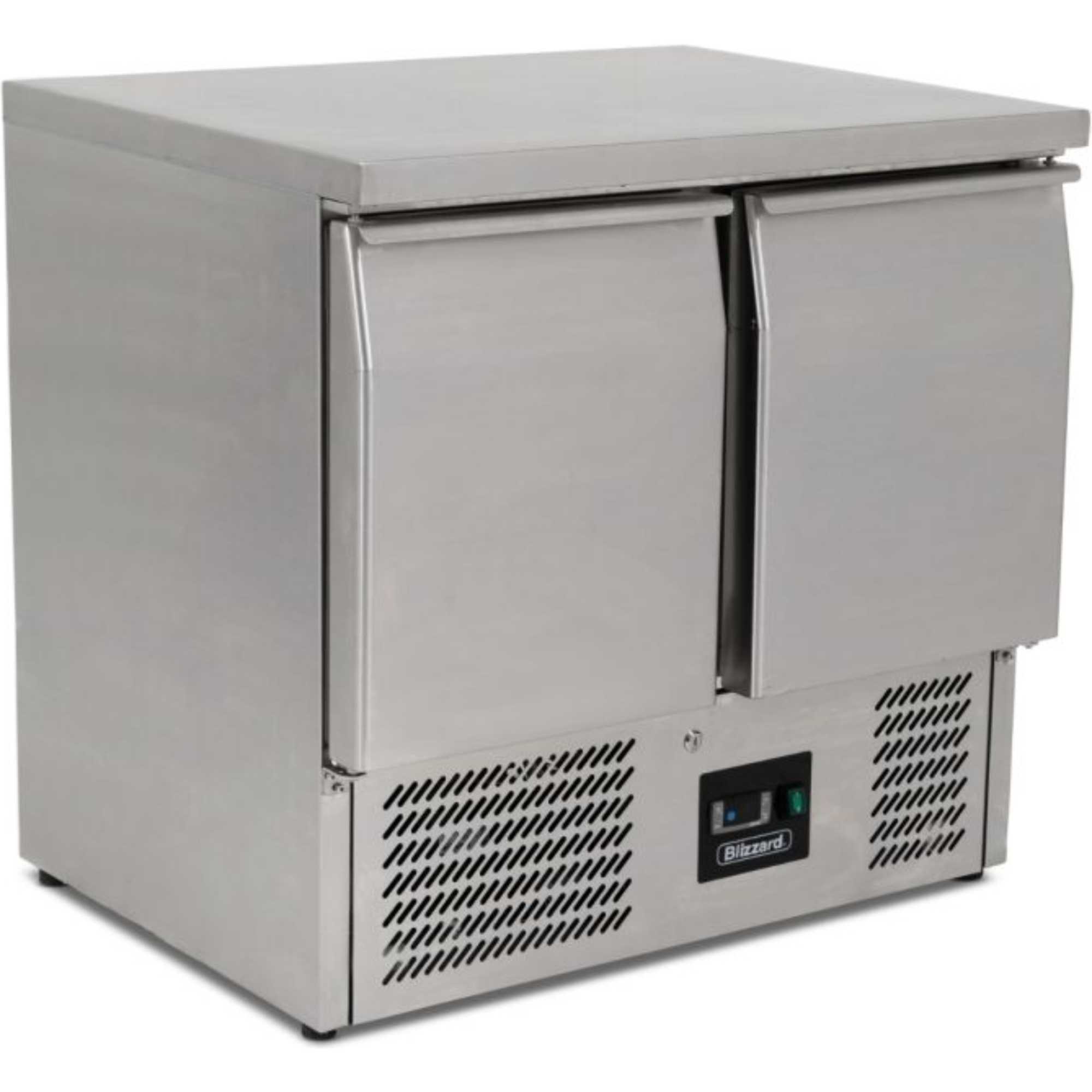 BCC2 Compact Double Door Undercounter 179L Refrigerator - Stainless Steel