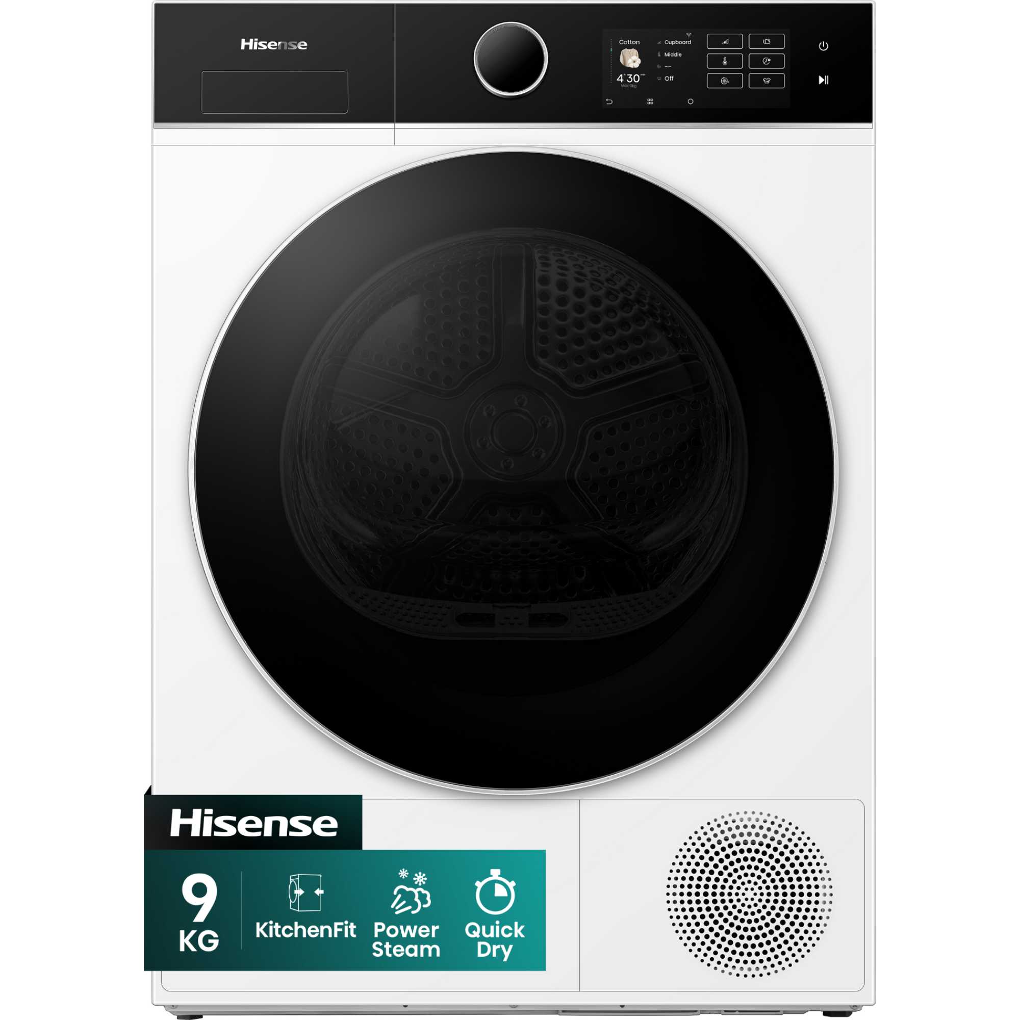 9kg Heat Pump Tumble Dryer - DH5I904BWBC