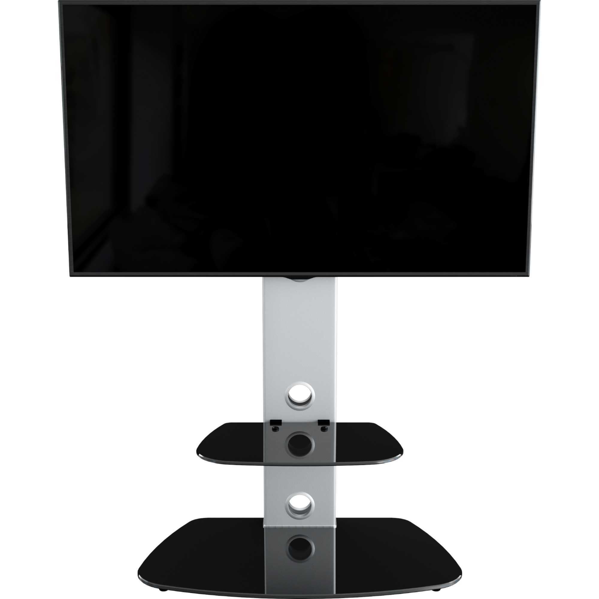 FSL700LUCS Lucerne 70cm TV Stand - Black Glass