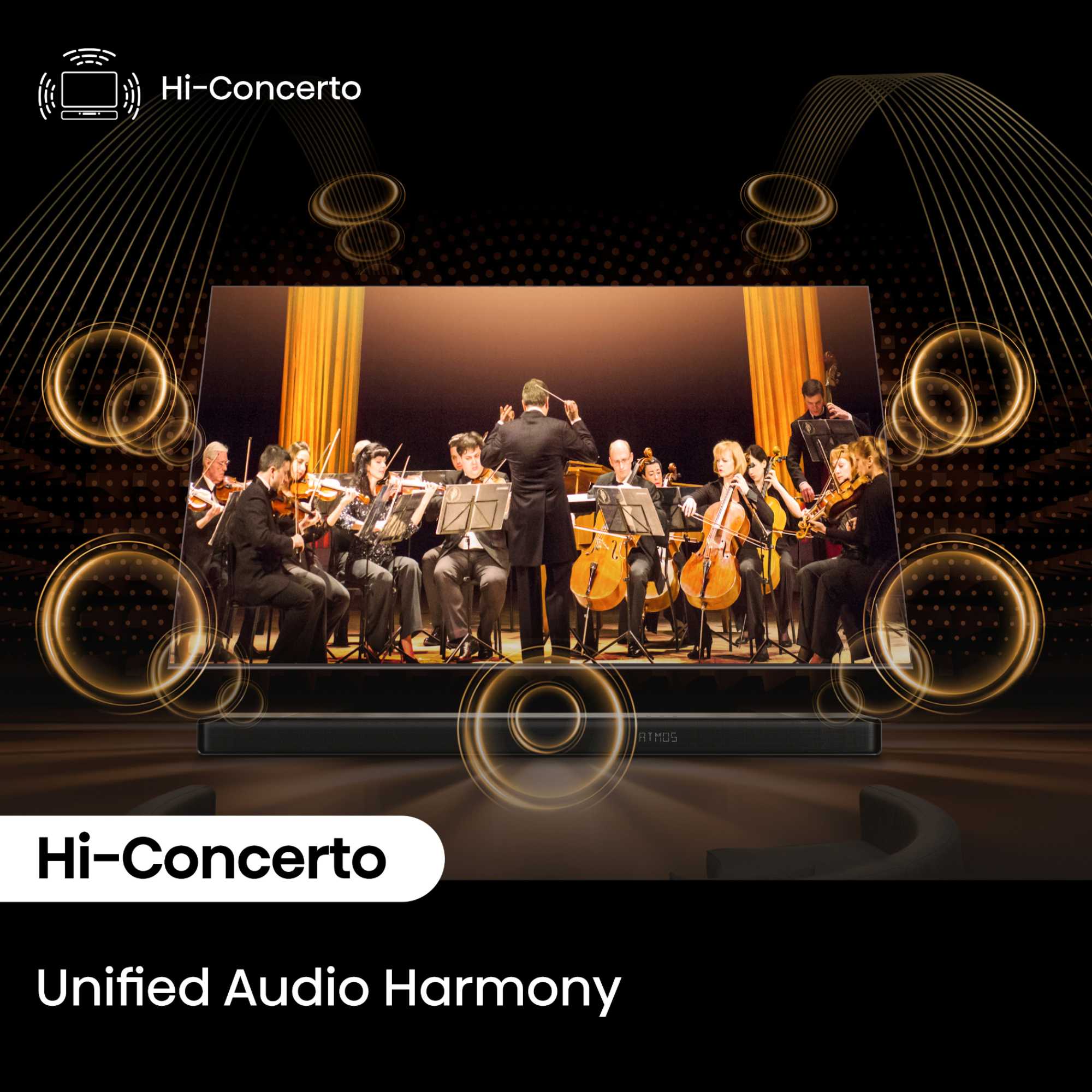 AX5140Q AX Series 5.1.4 Channel Soundbar with Rear Speakers & Subwoofer