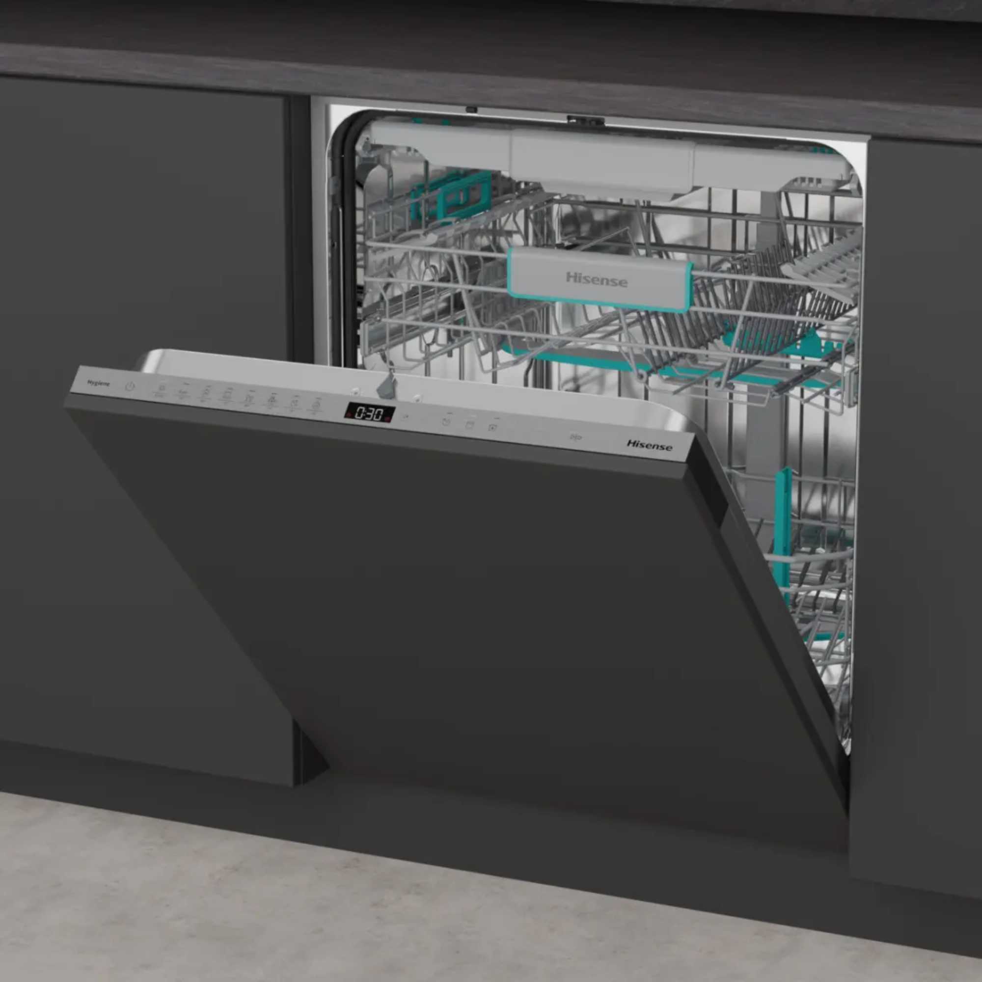Hi6 16 Place Setting Fully Integrated Full-Sized Dishwasher - HV16AUK