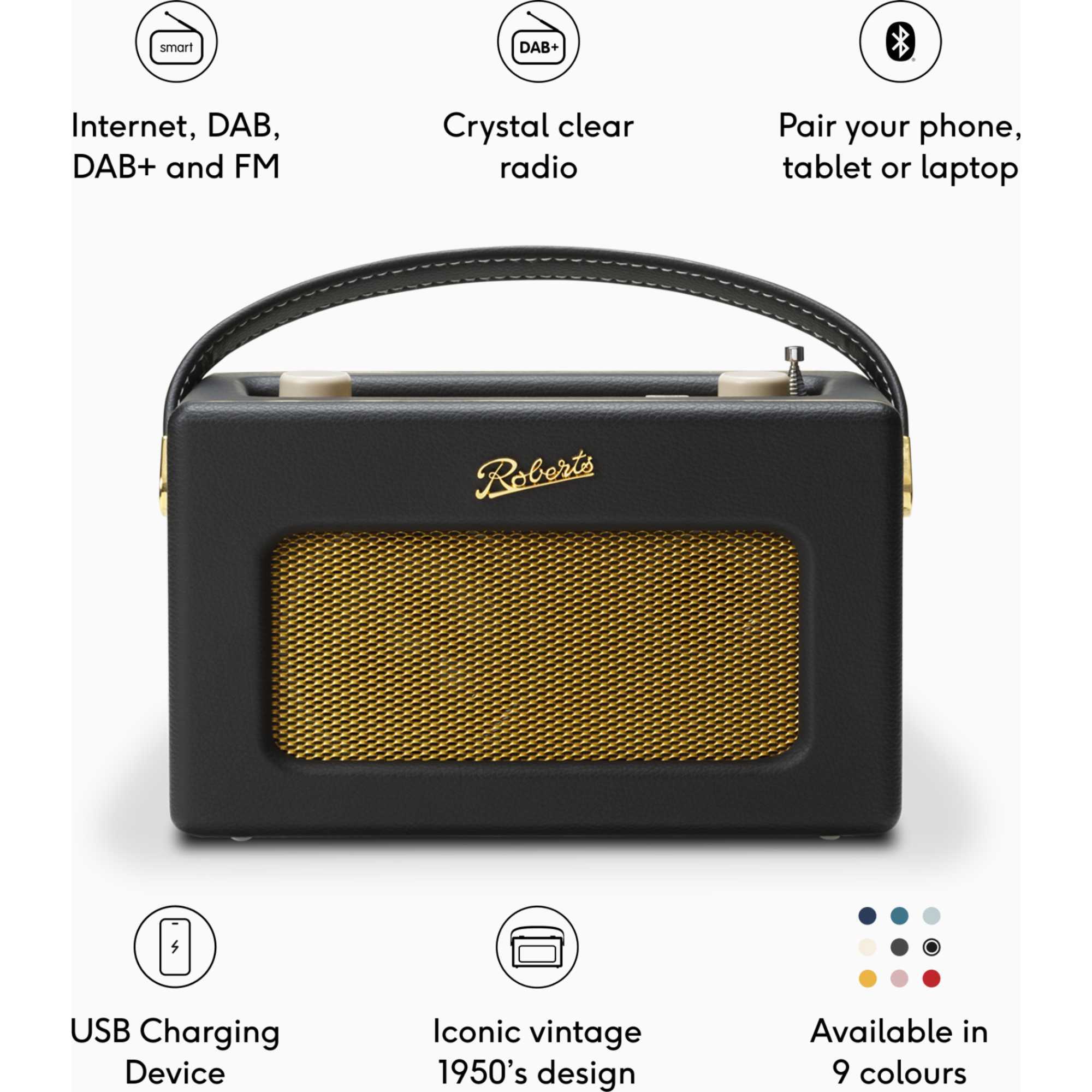 Revival iStream 3L DAB/FM Radio with Bluetooth - Black