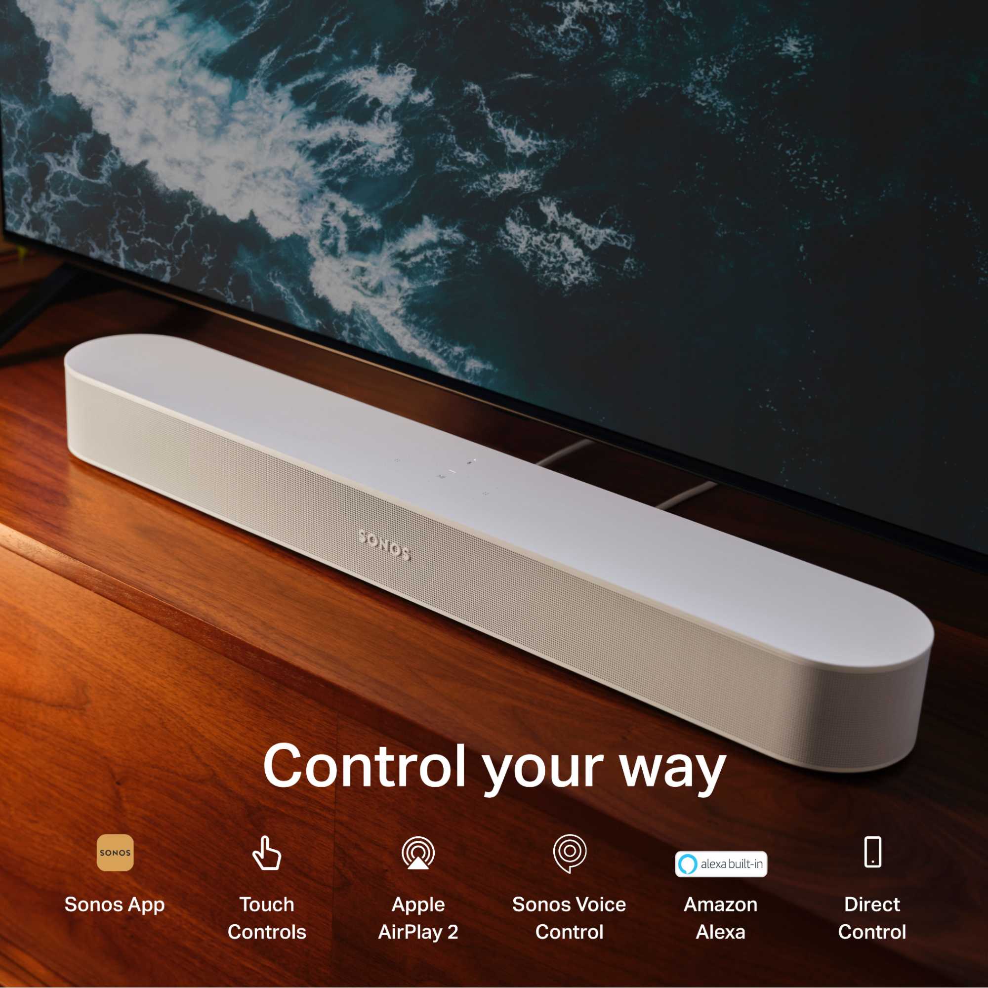 Sonos Beam Gen 2 Soundbar With Dolby Atmos And Voice Control Hughes Sonos Beam Gen 2 Soundbar With Dolby Atmos And Voice Control Hughes