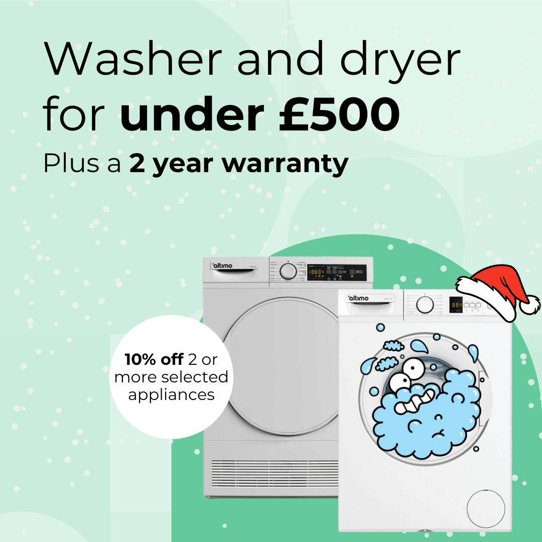 Washing machine and tumble dryer for under £500