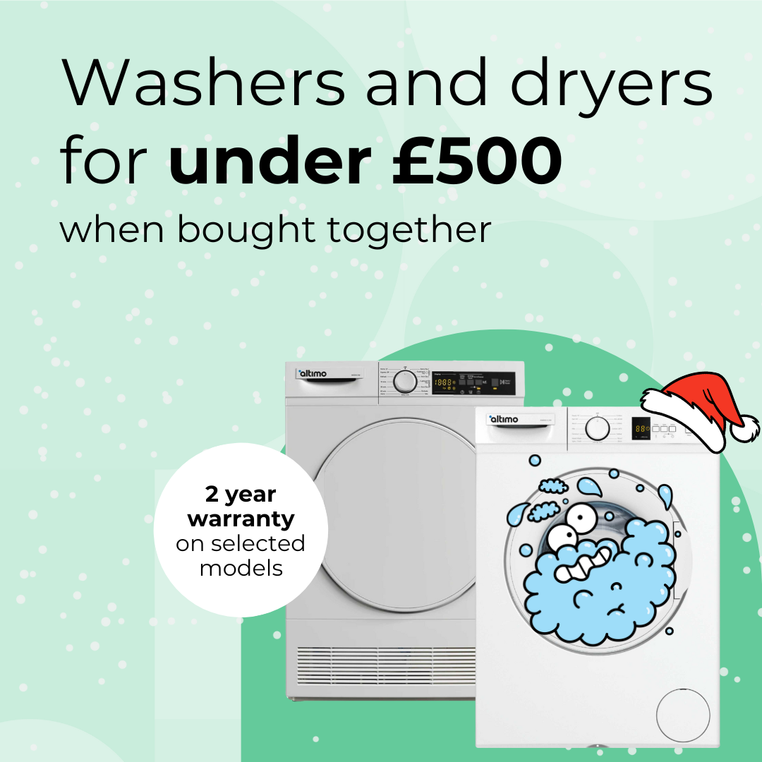 Washing machine and tumble dryer for under £500