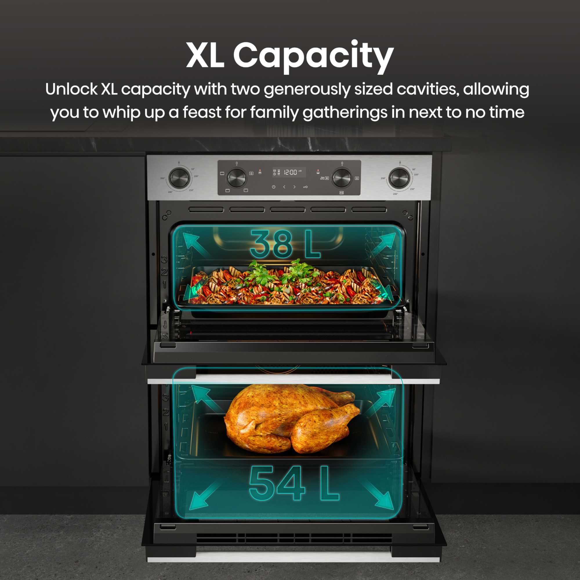 BUD714221CX Multi System Double Oven - Stainless Steel