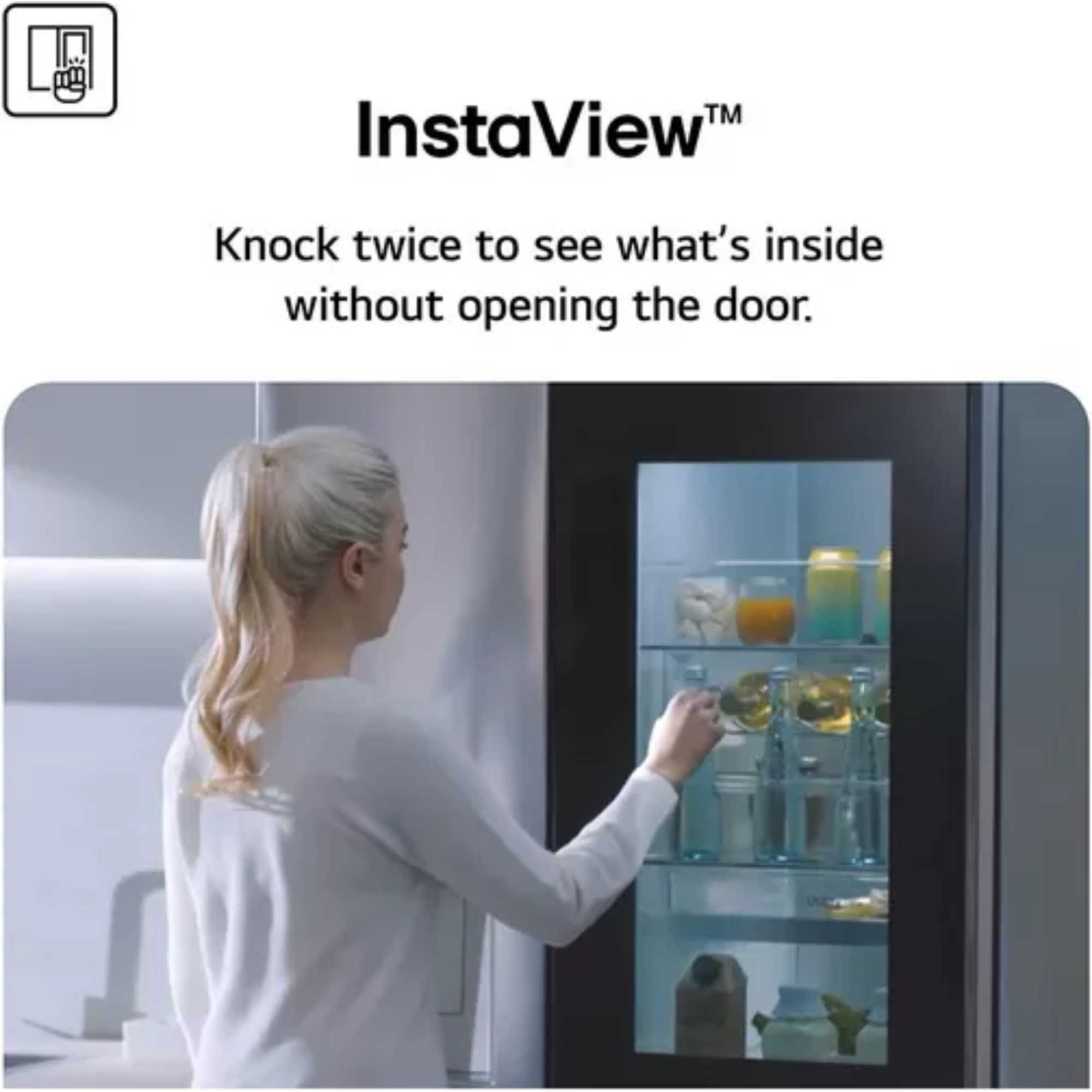 American Style Fridge Freezer 50/50 InstaView - GSXE80EVBE