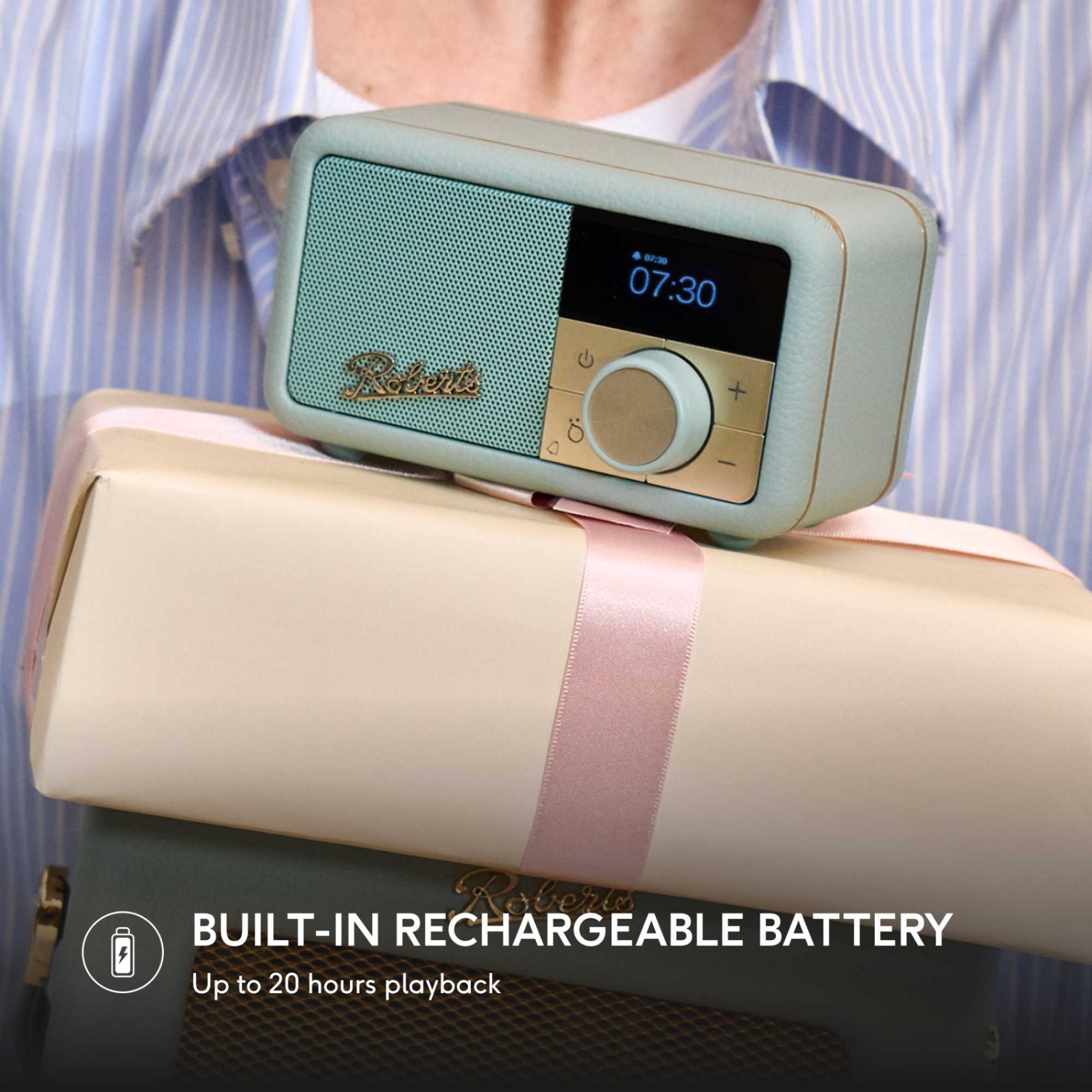 Revival Petite 2 DAB/DAB+/FM Bluetooth Portable Radio - Duck Egg