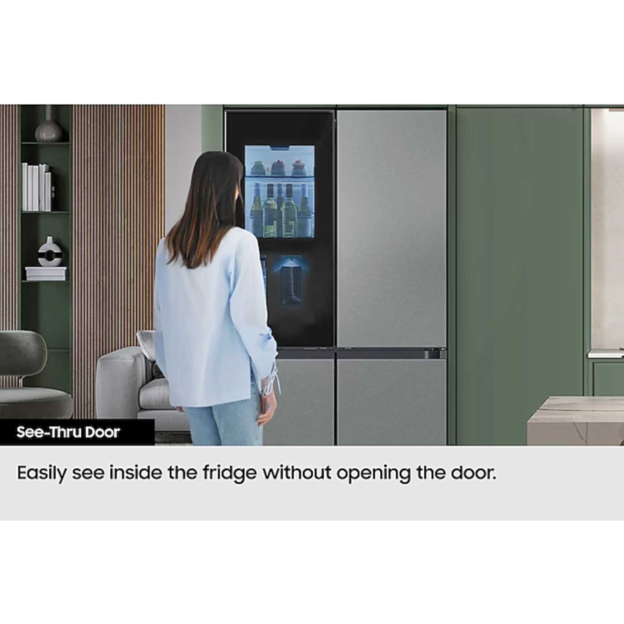 RF65DB970E22EU 645l Total No Frost American Fridge Freezer - Black