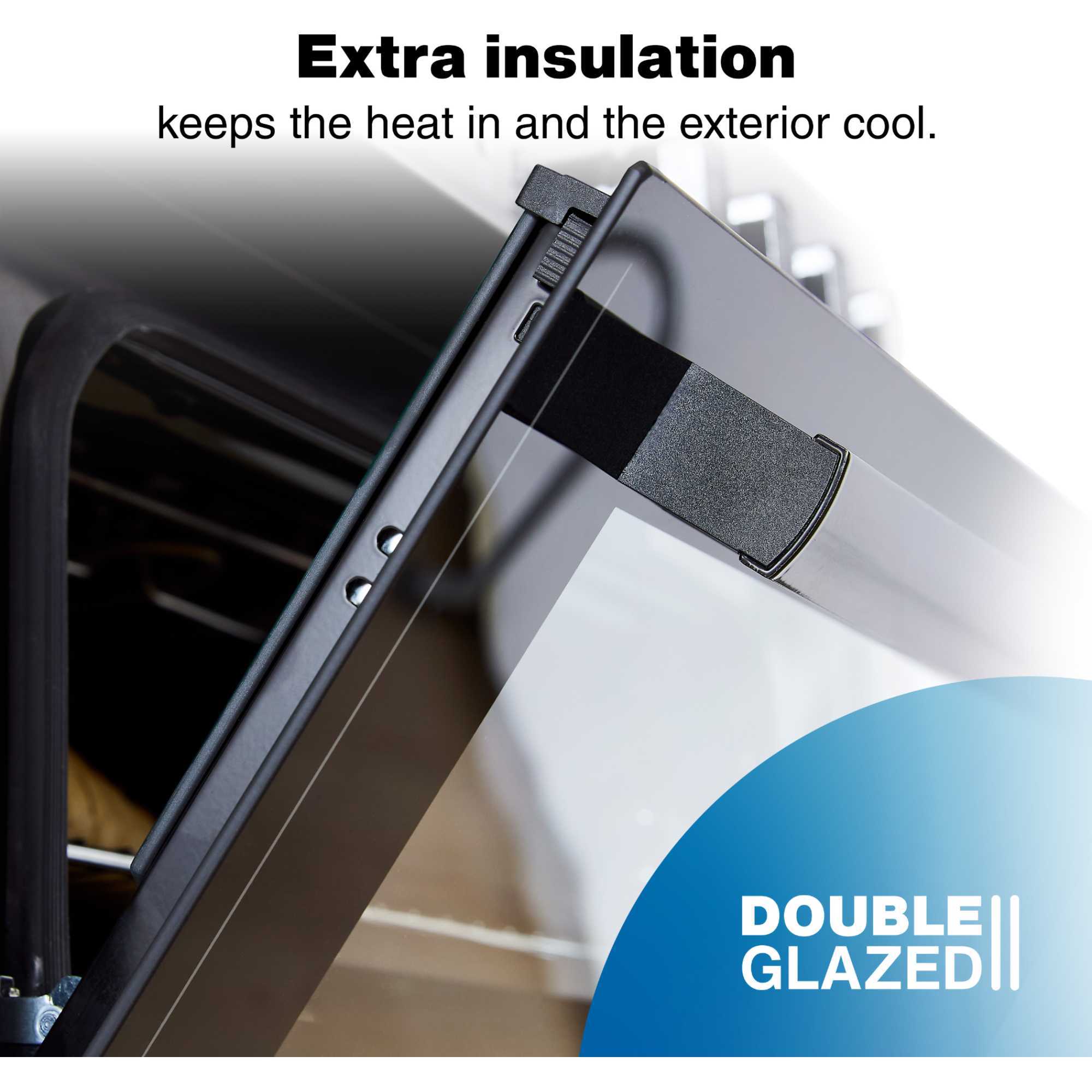 CEDC602B 600mm Double Oven Cooker with Ceramic Hob