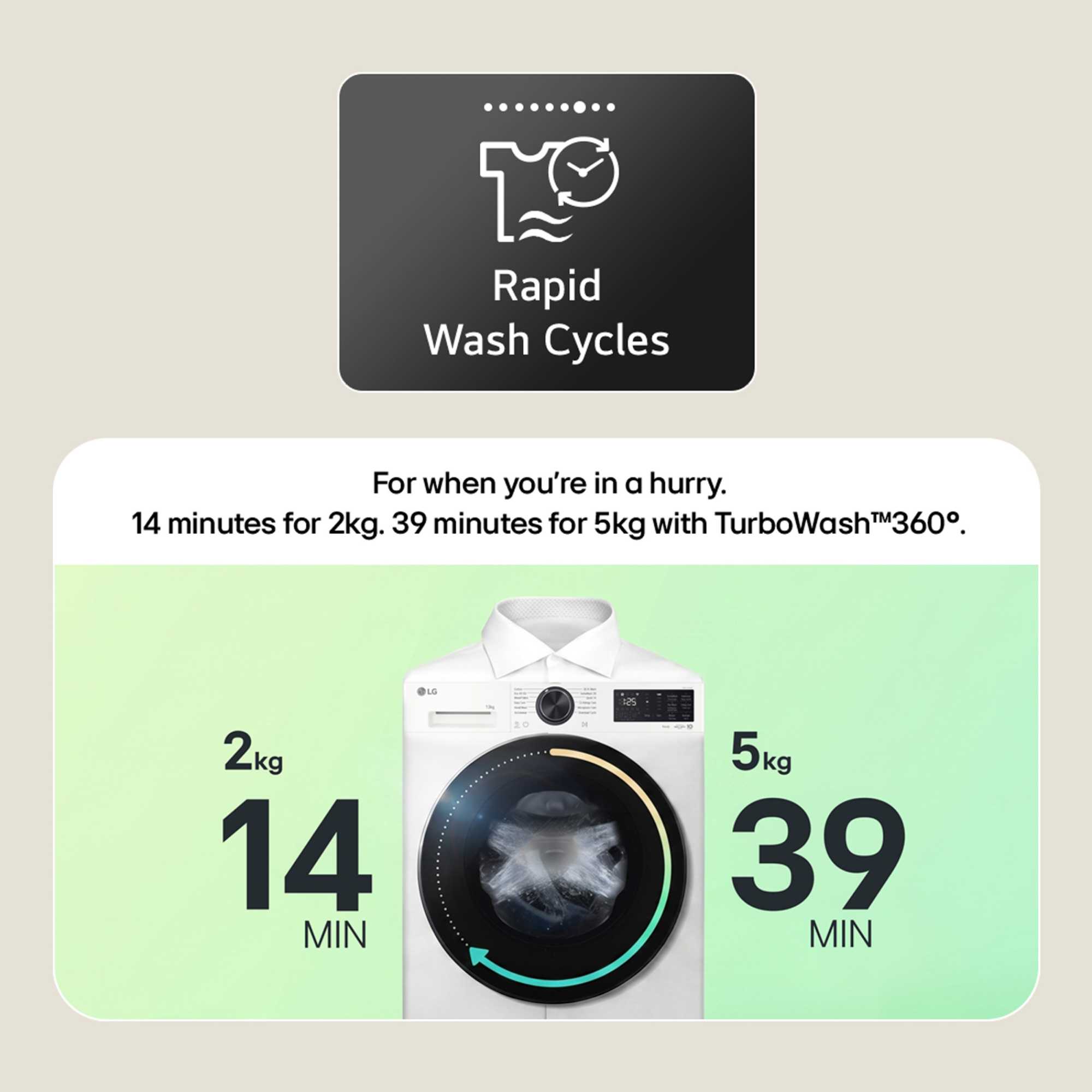 Series 3 AI Direct Drive 8kg Wash 5kg Dry 1200rpm Washer Dryer - W2X5085TLB