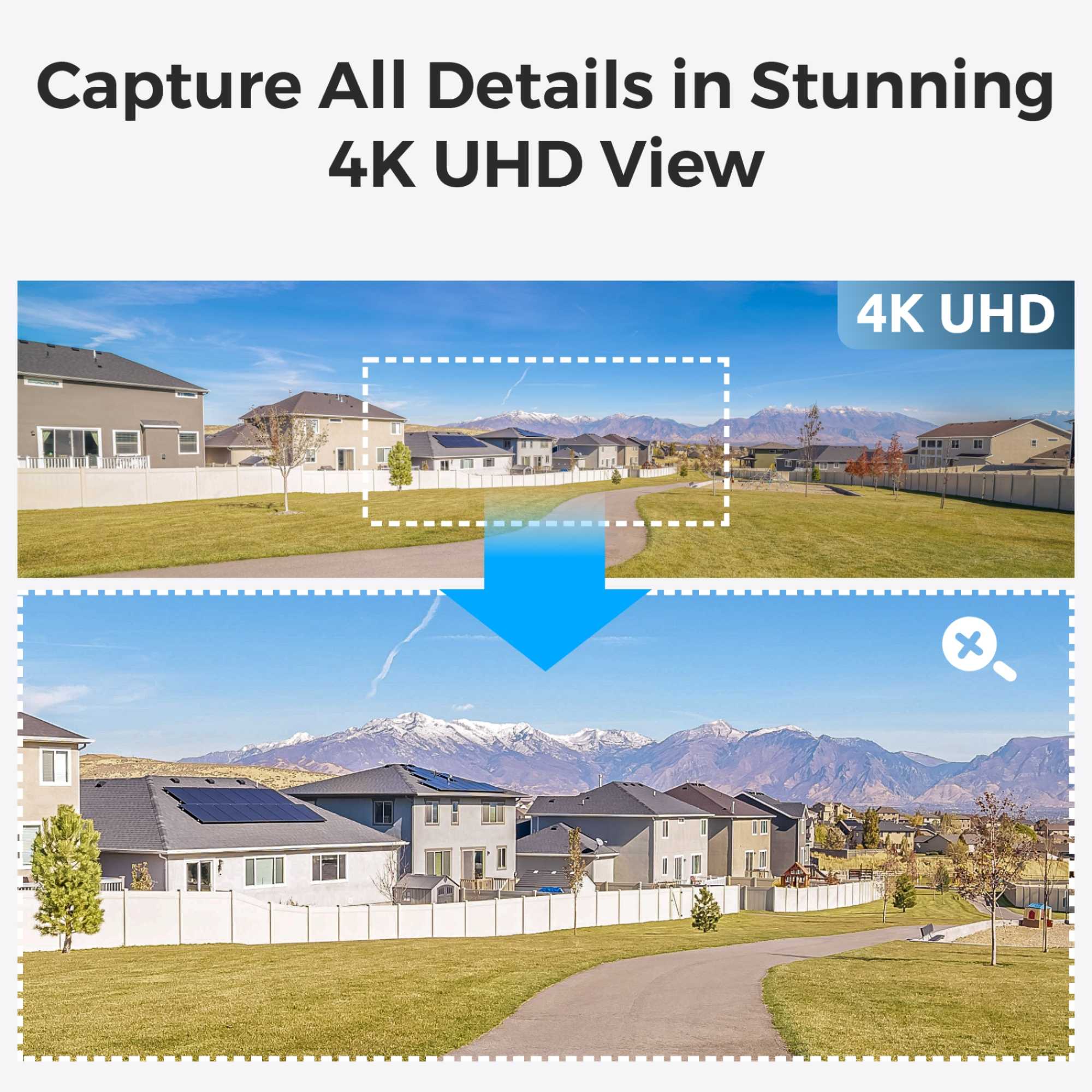 Argus Series 4K 180 Battery WiFi Outdoor Security Camera with Solar Panel + 64GB