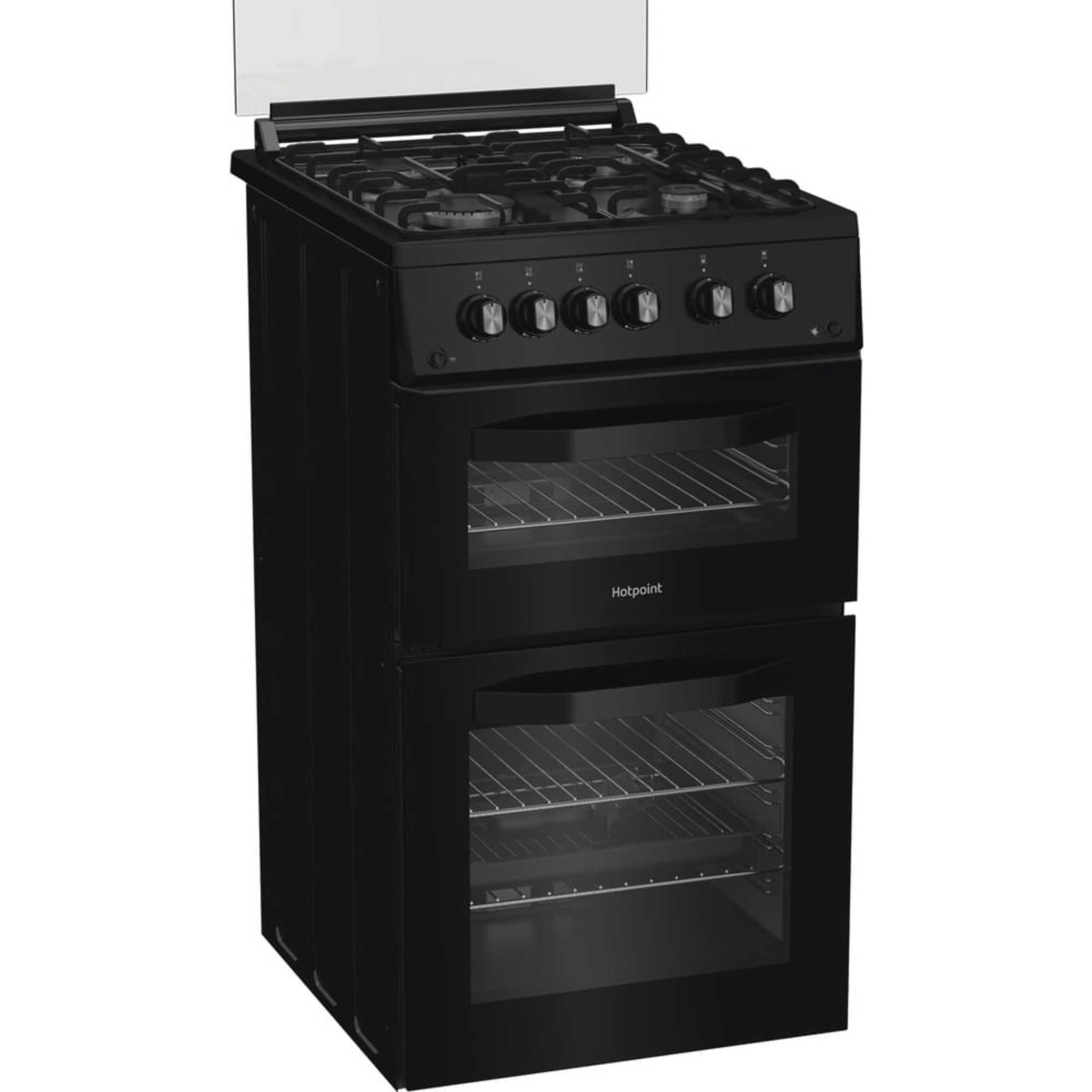 HDG5GCB 50cm 4 Burner Gas Cooker - Black