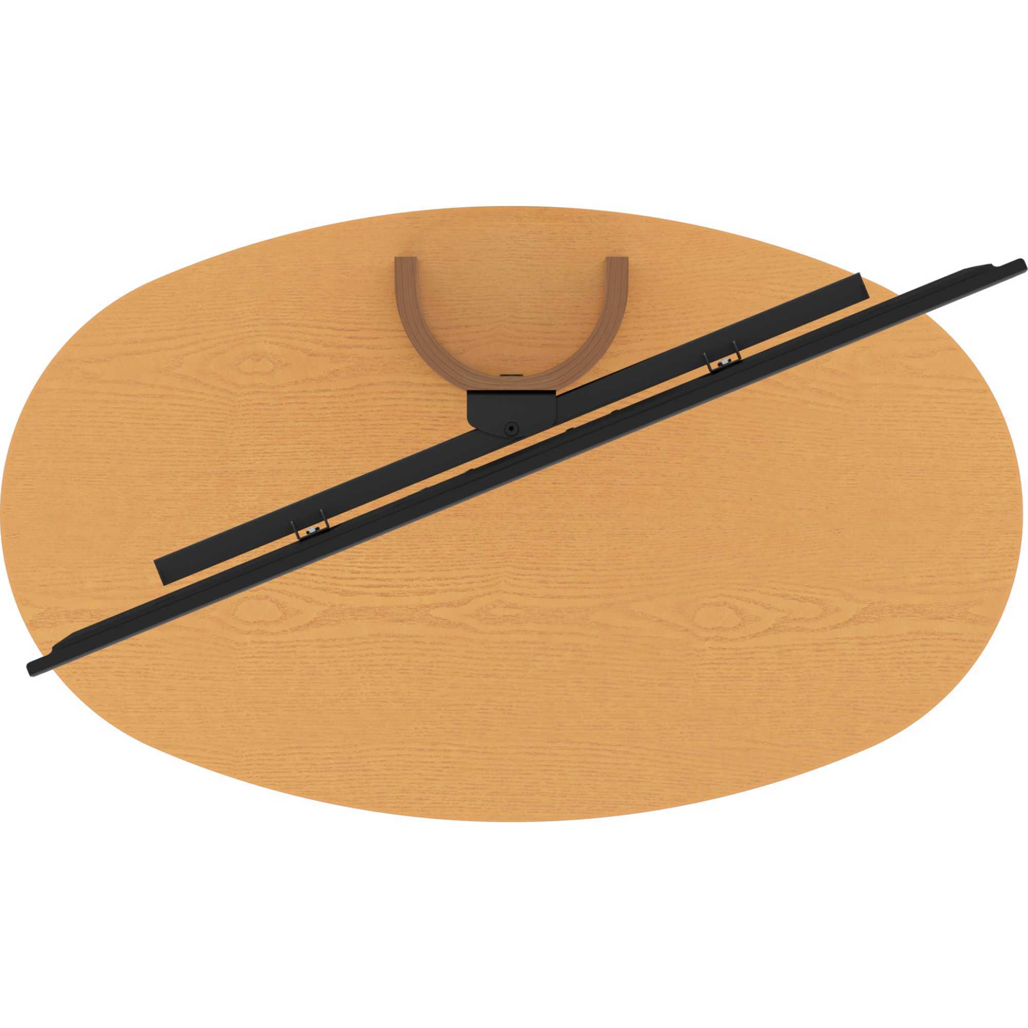 FL930CHEO Affinity Chepstow One Oval Pedestal TV Stand for 32-65" TVs - Oak